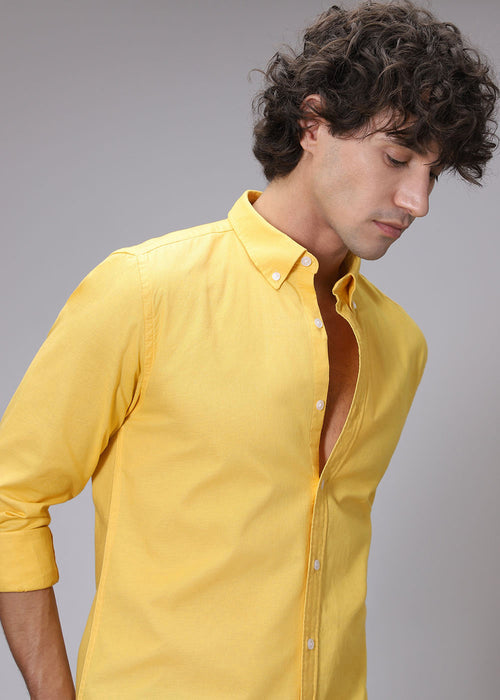 Vibrant Yellow Oxford Shirt