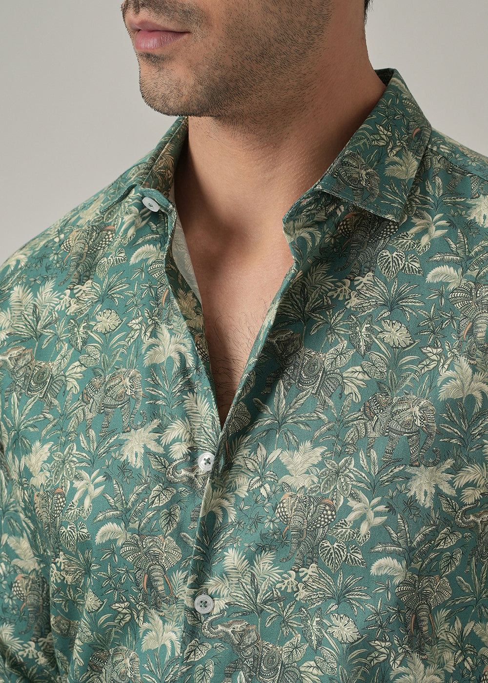 Vintage Botanical Print Shirt