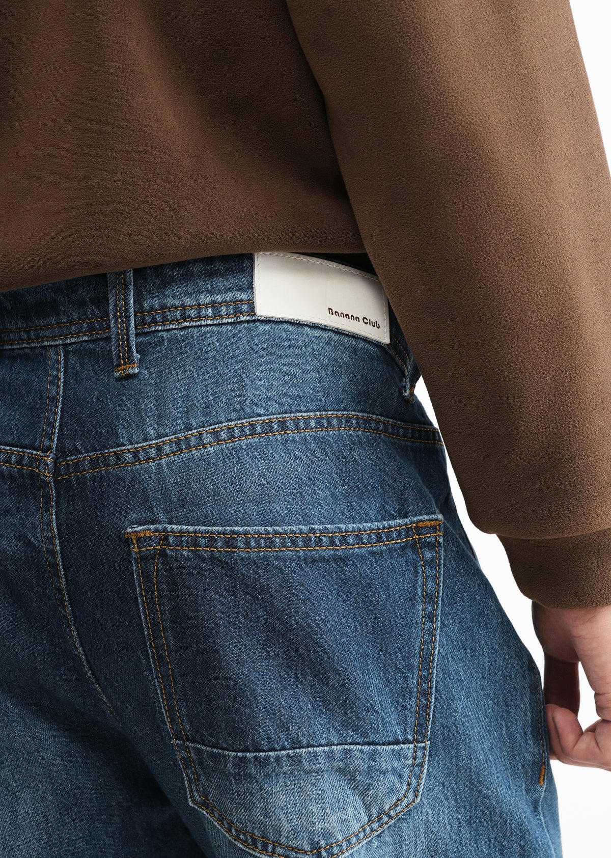 Vintage Mid Blue Slim Straight Jeans