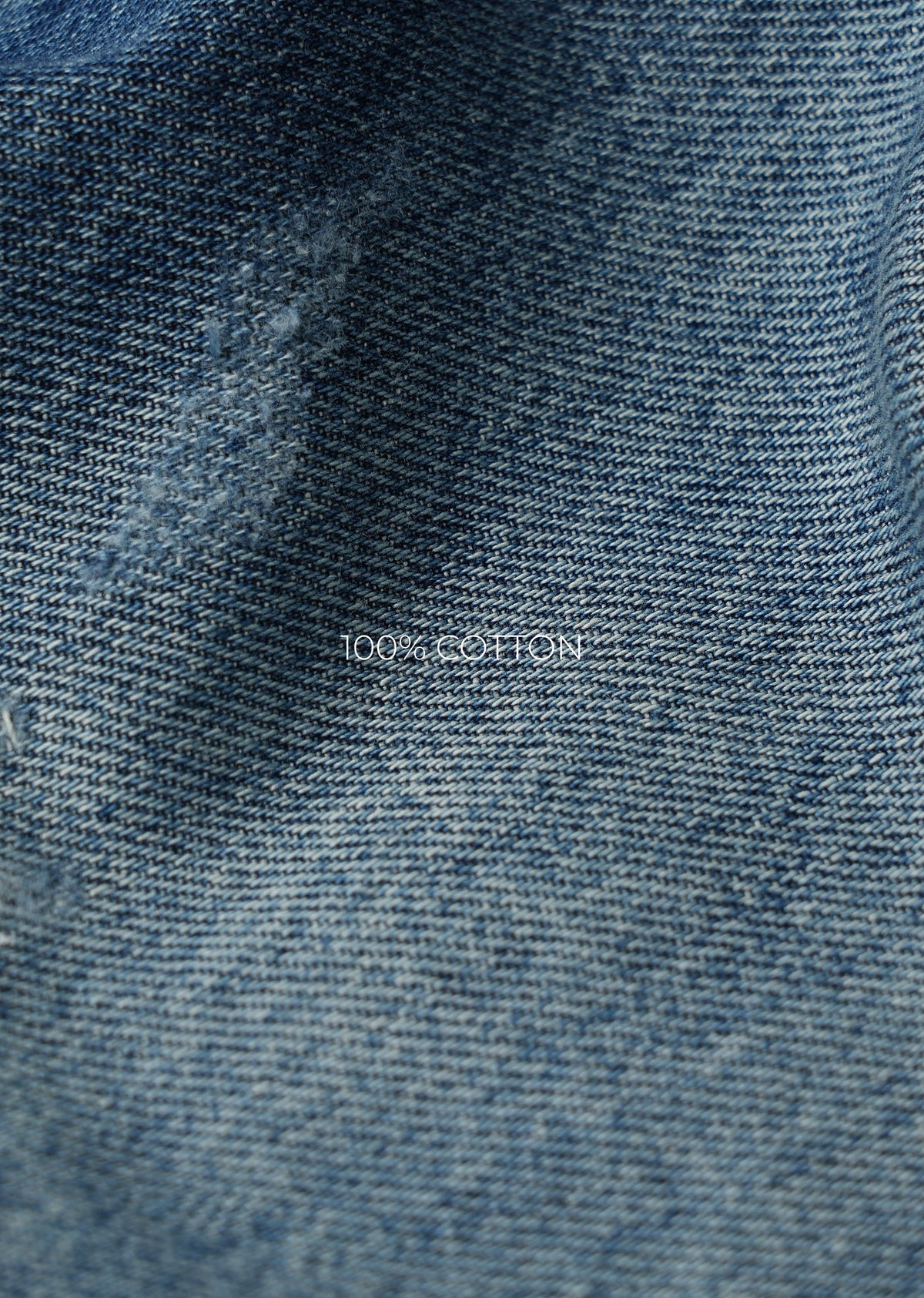 Vintage Mid Blue Slim Straight Jeans