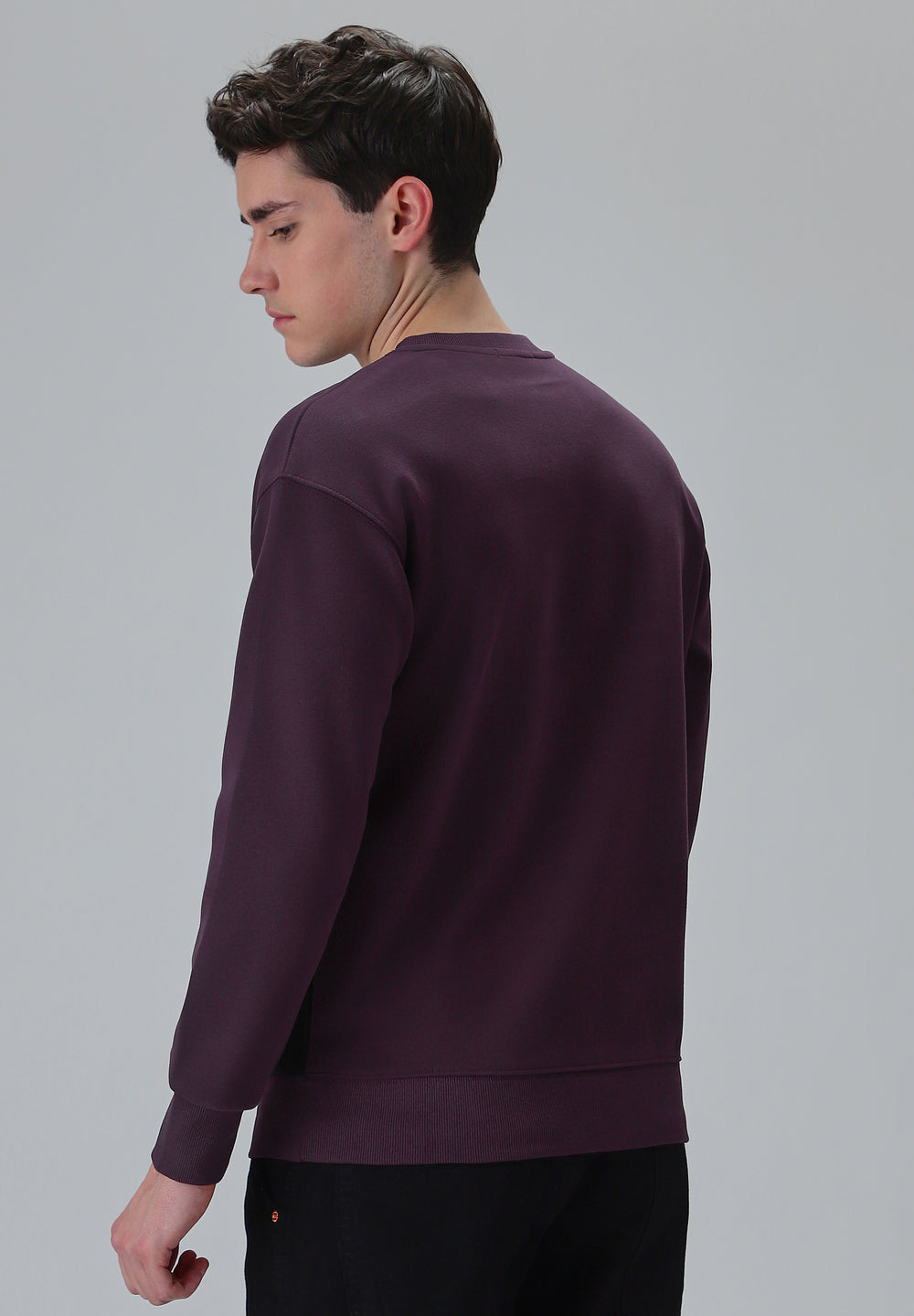 Violet Black Colorblock Sweatshirt