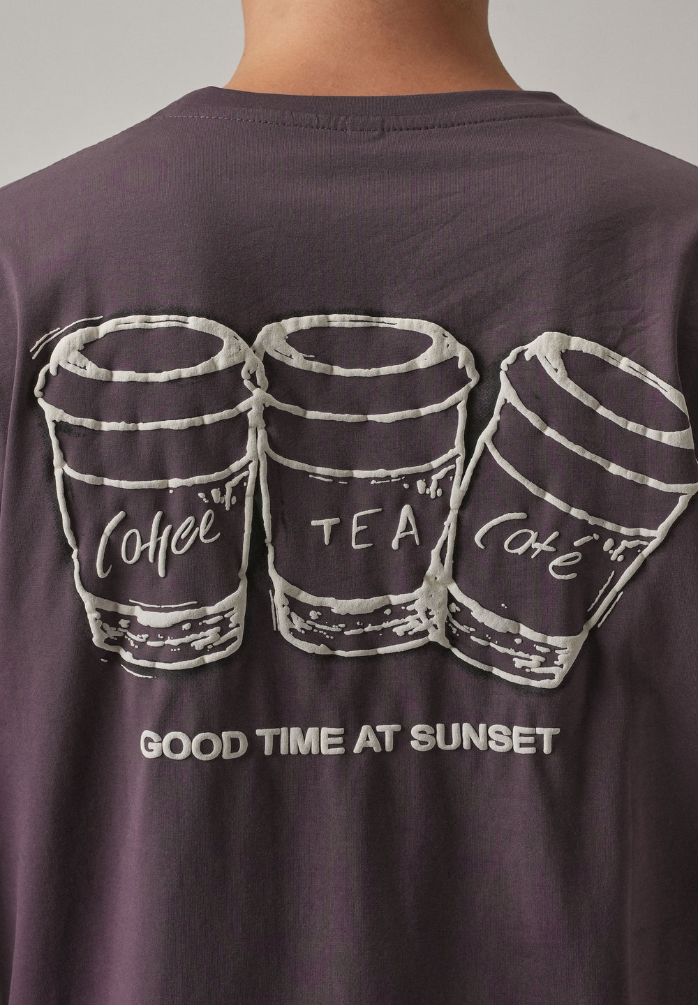 Violet Printed Slim Fit T-Shirt
