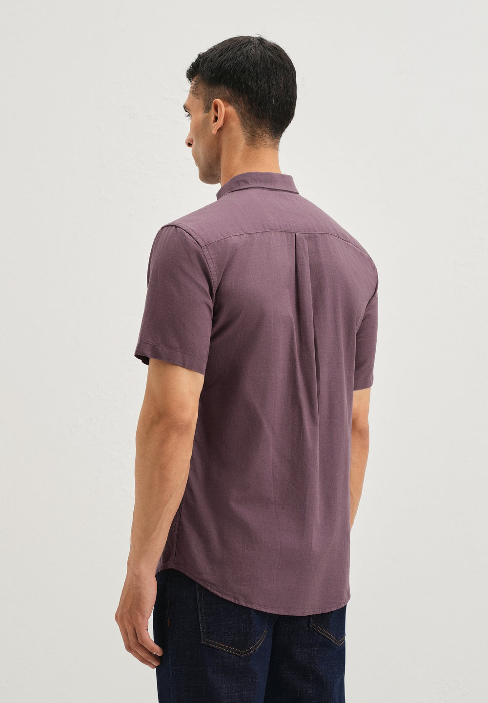 Violet Cotton Linen Shirt