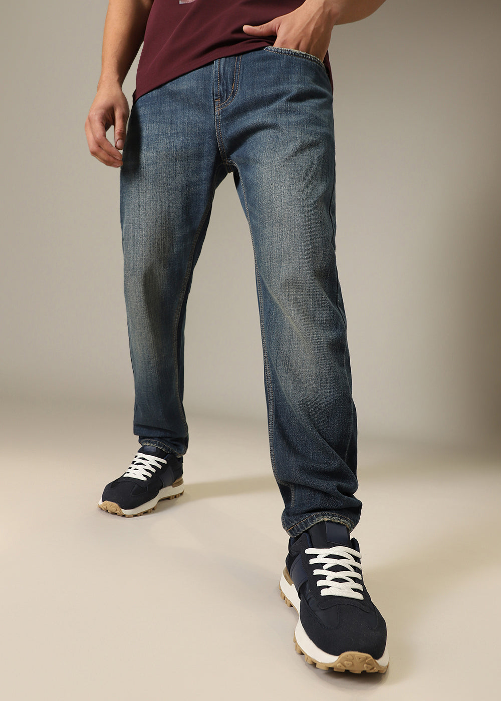 Vizer Blue Slim fit Jeans