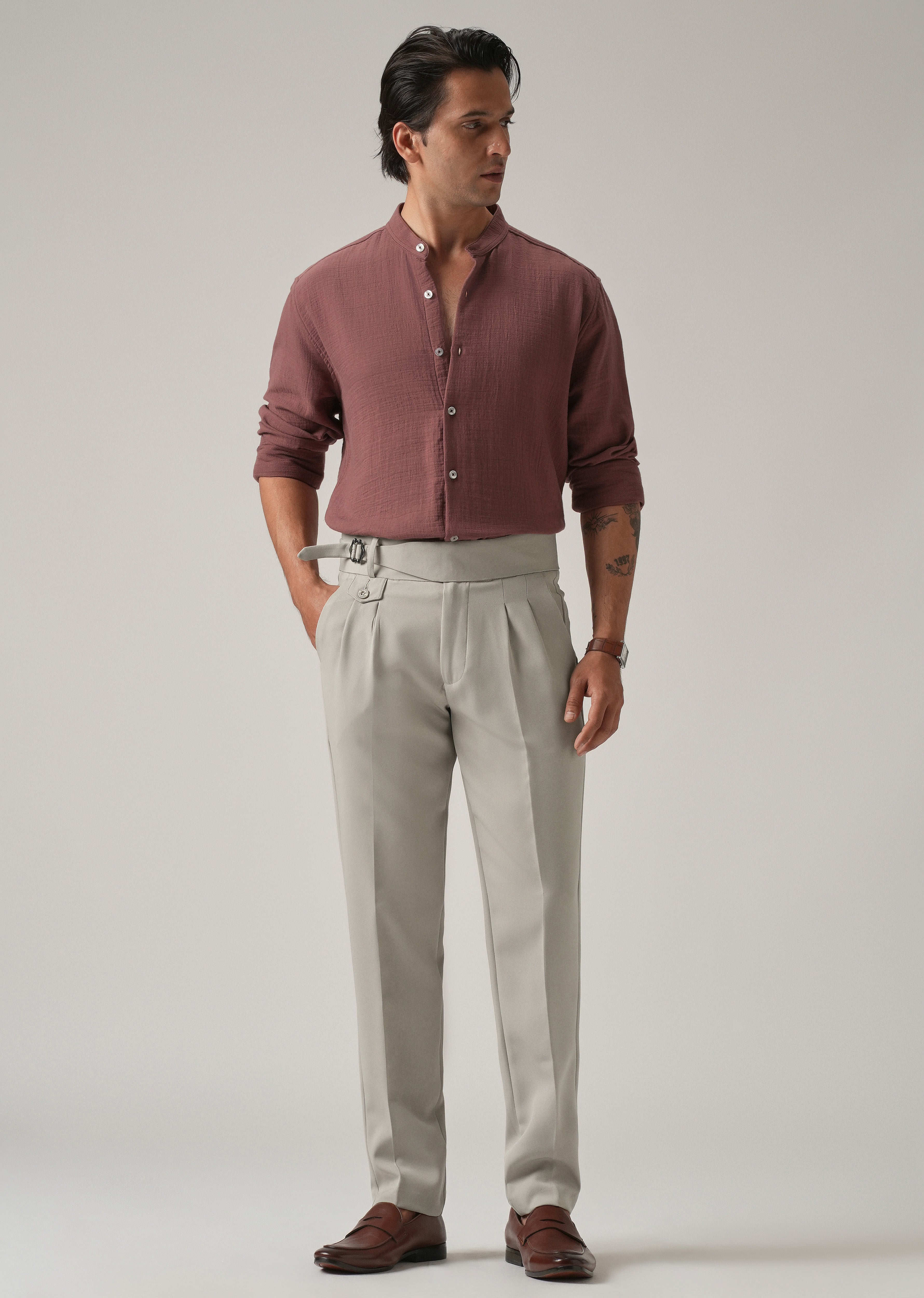 Warm Grey Gurkha Pant