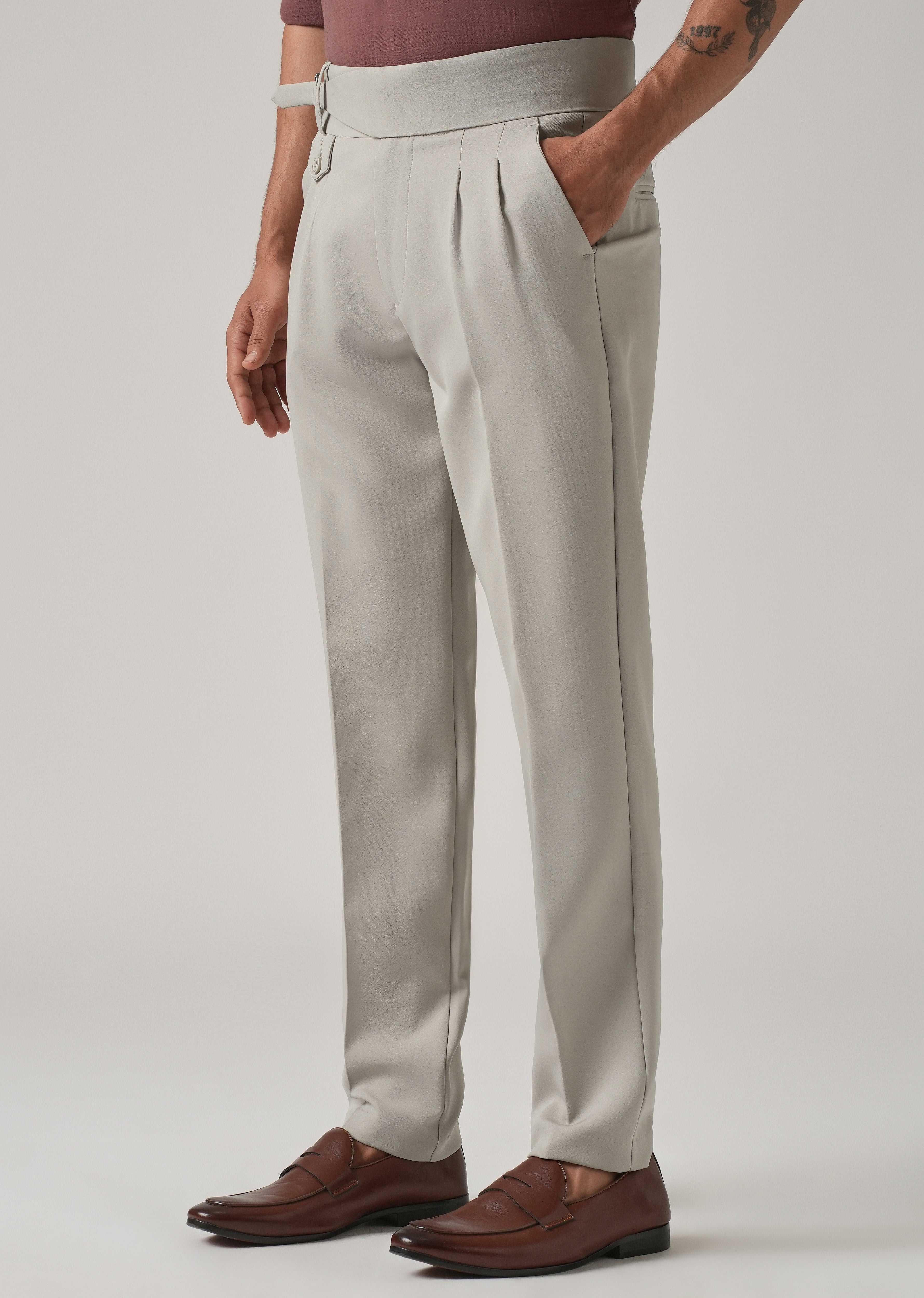 Warm Grey Gurkha Pant