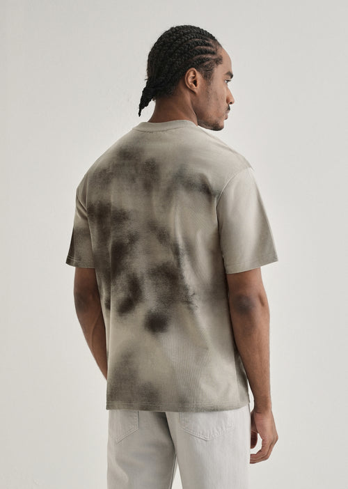 Warm Grey Smudge Wash Oversized T-shirt
