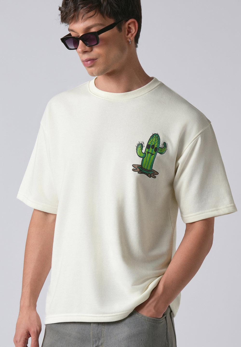 Warm White Oversized T-shirt