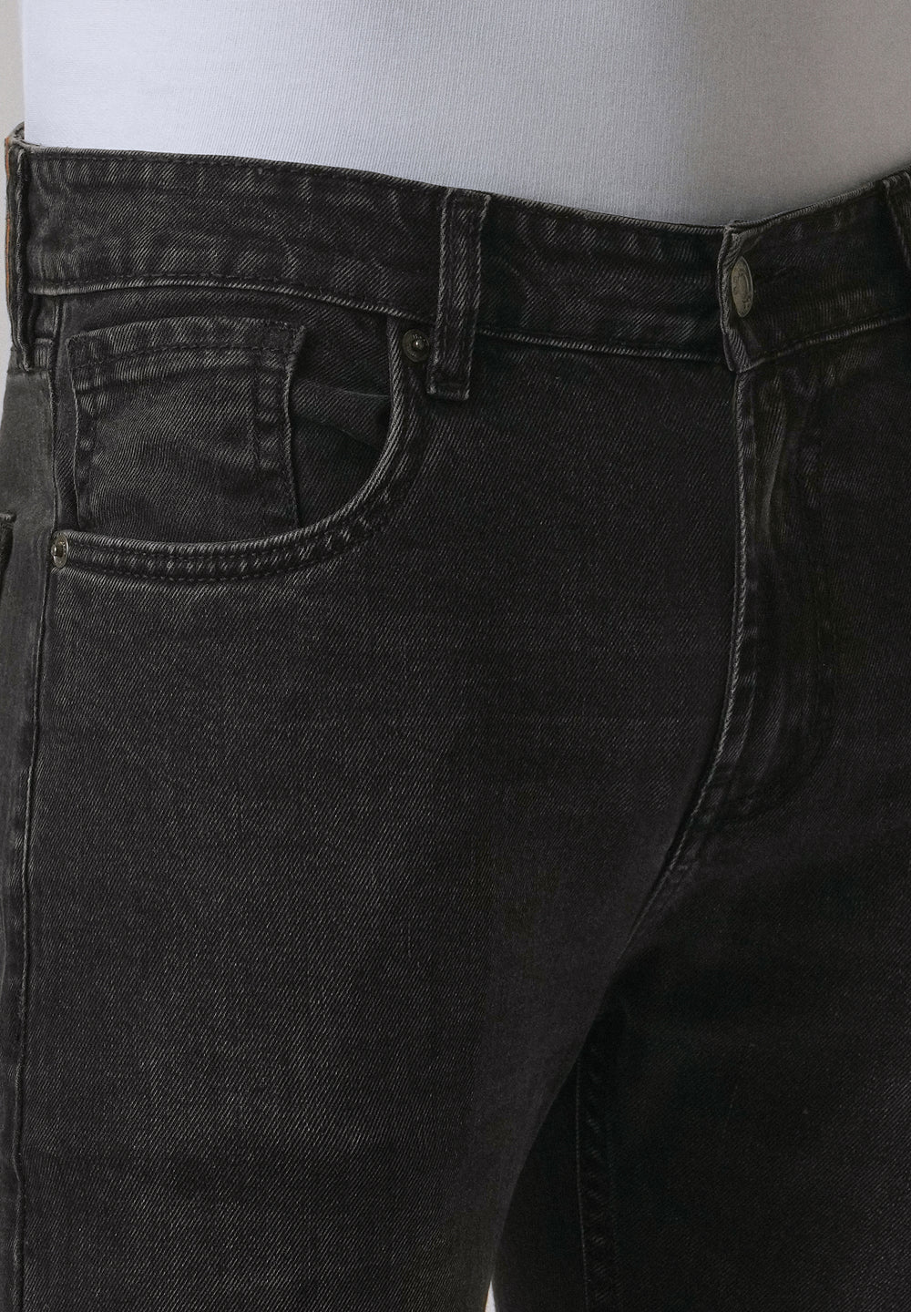 Washed Black Slim Fit Jeans