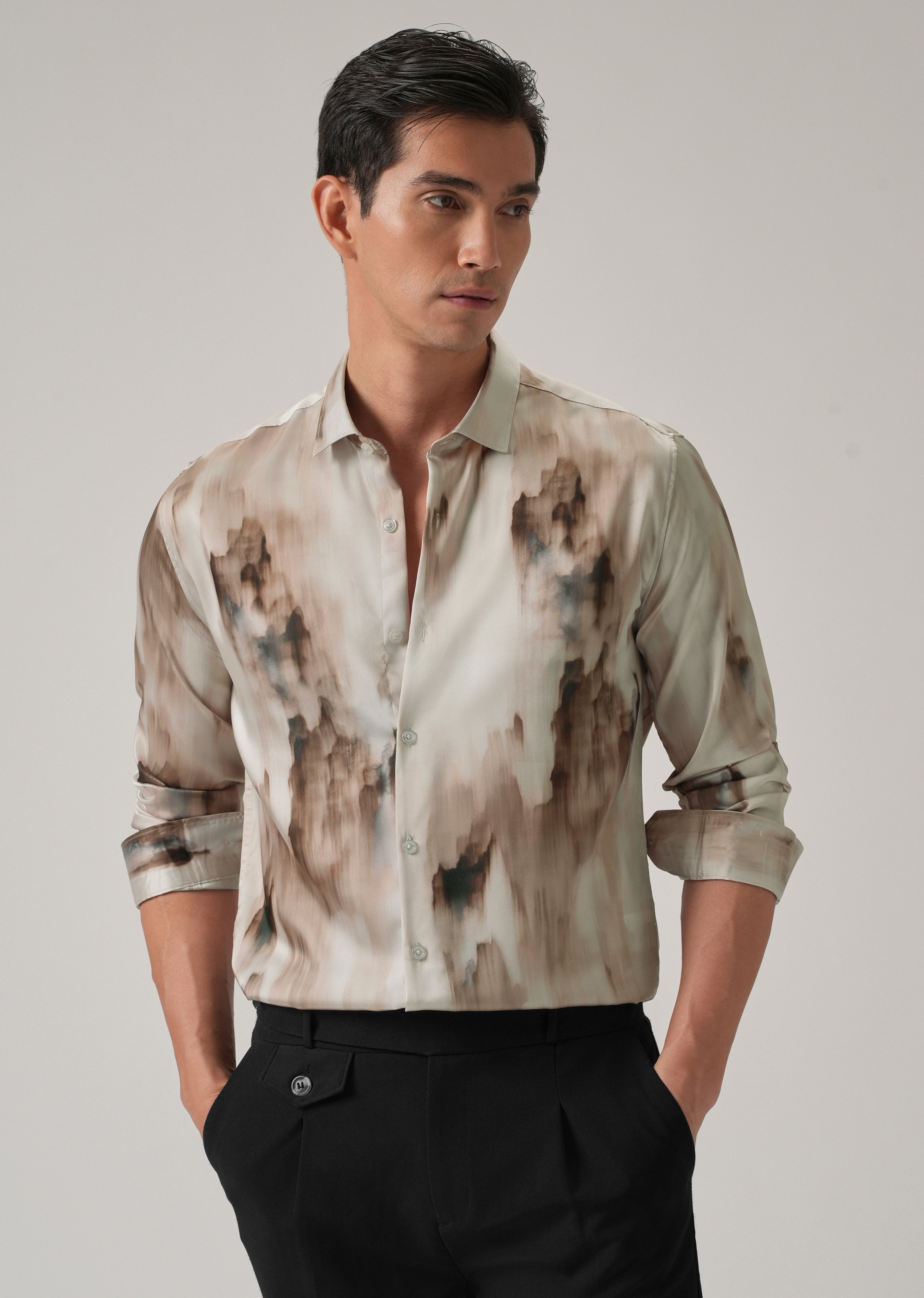 Watercolor Print Shirt