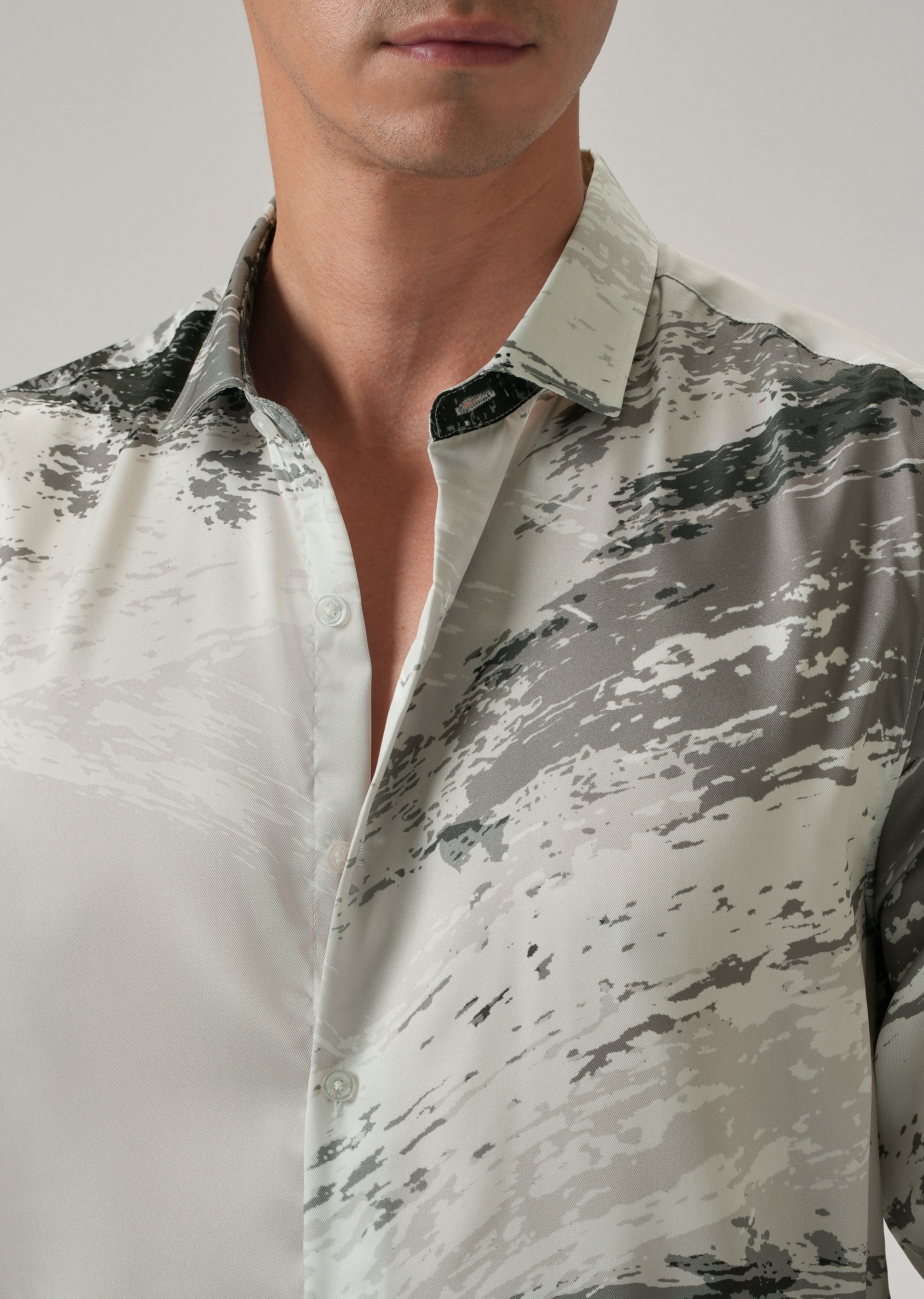 Watercolor Wash Print Shirt