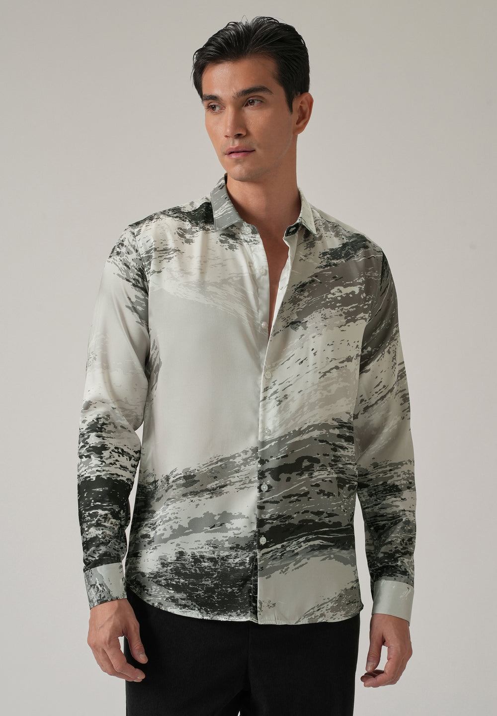 Watercolor Wash Print Shirt