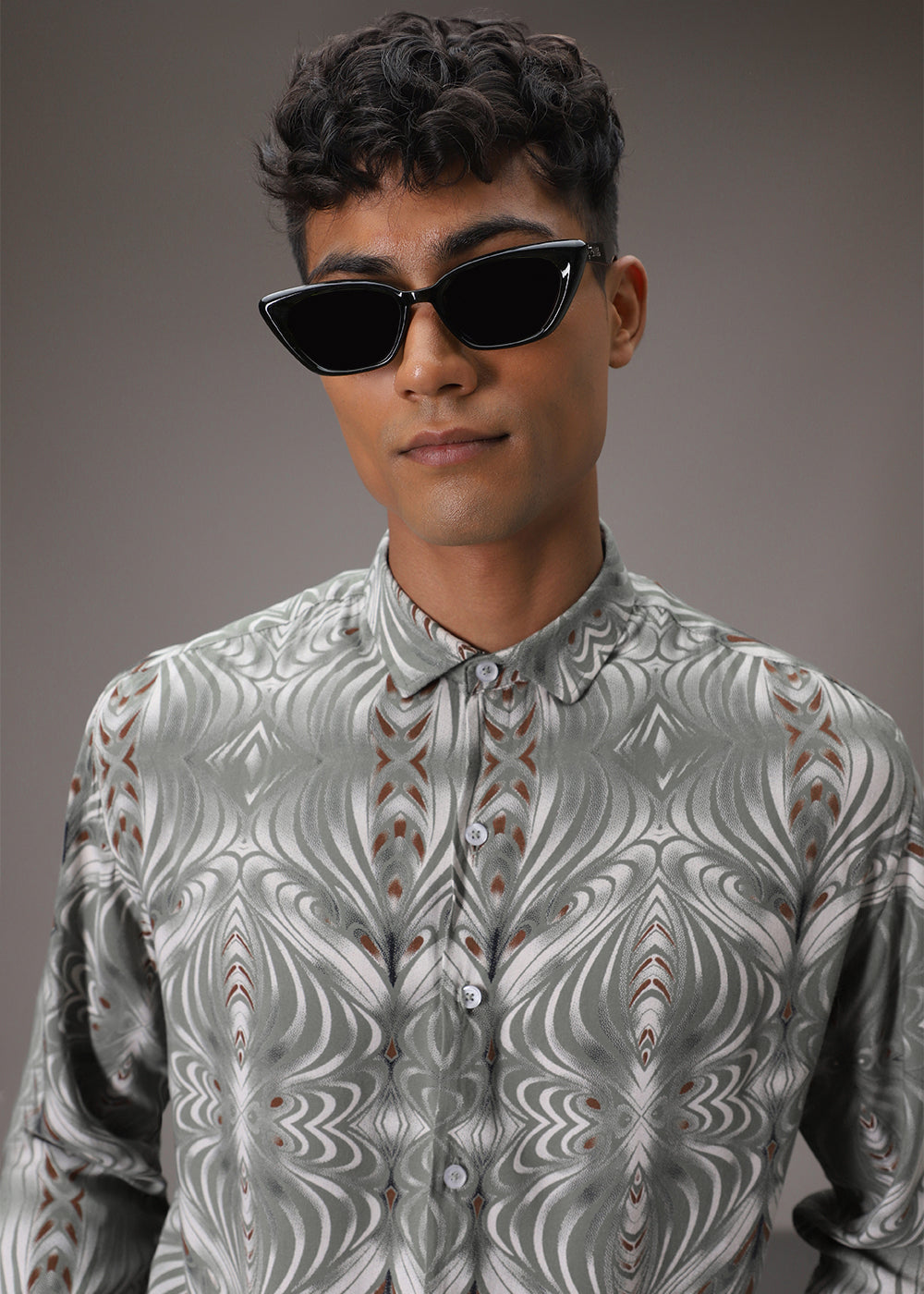 Wave Green Feather Shirt