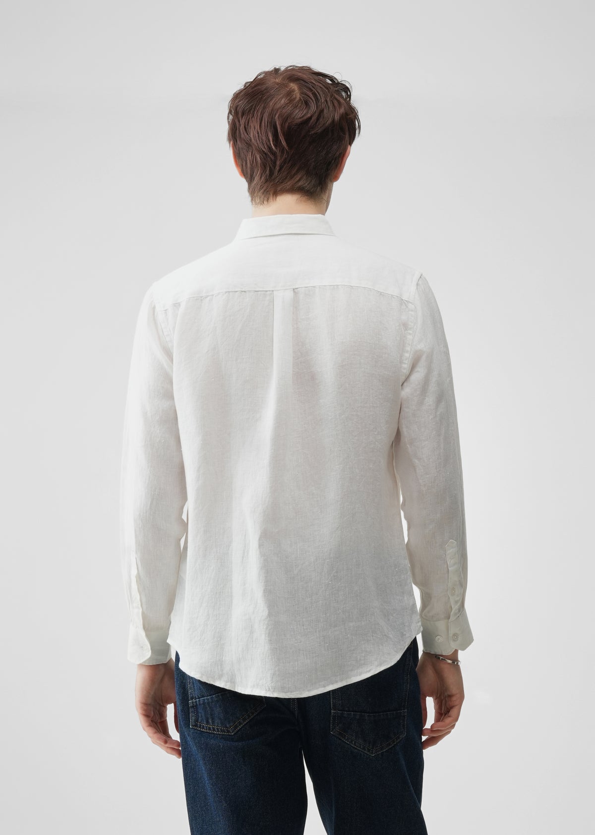 White 100% Pure Linen Shirt