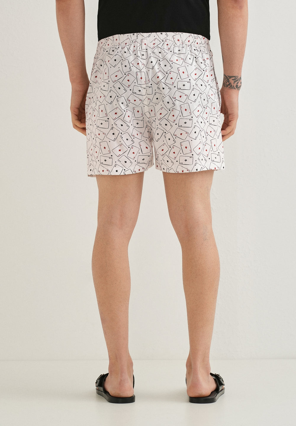 White Ace Card Printed Boxer