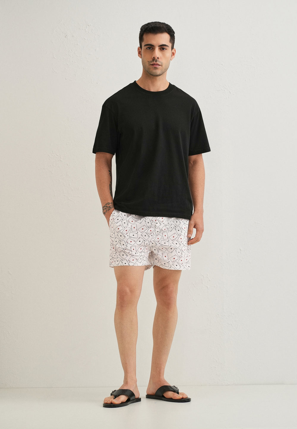 White Ace Card Printed Boxer
