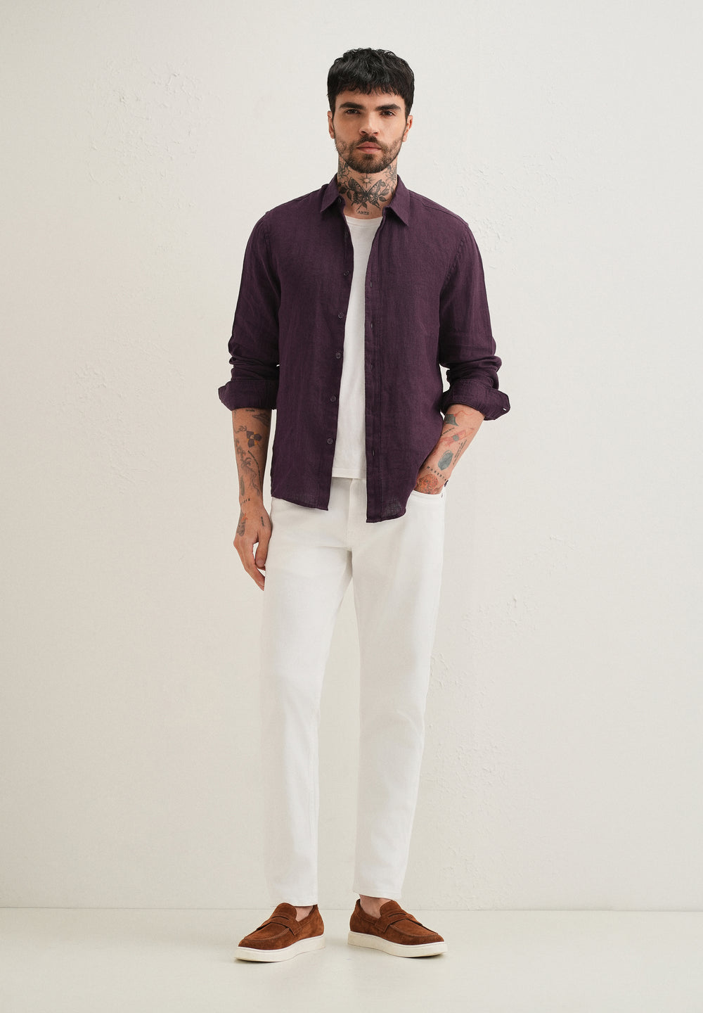 White Ankle Fit Jeans