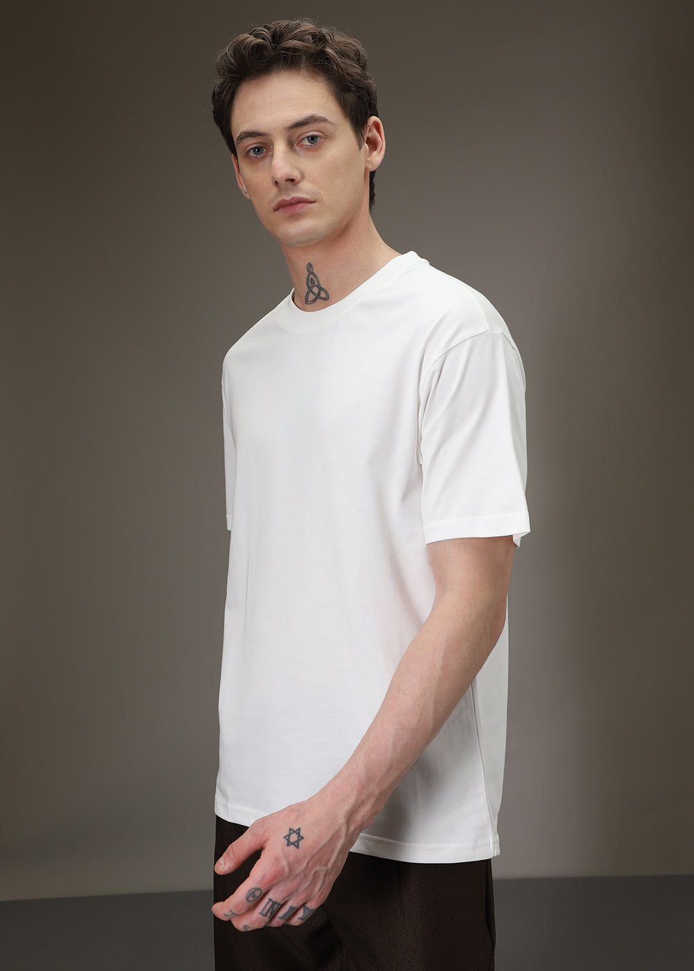 White Basic Oversized T-shirt