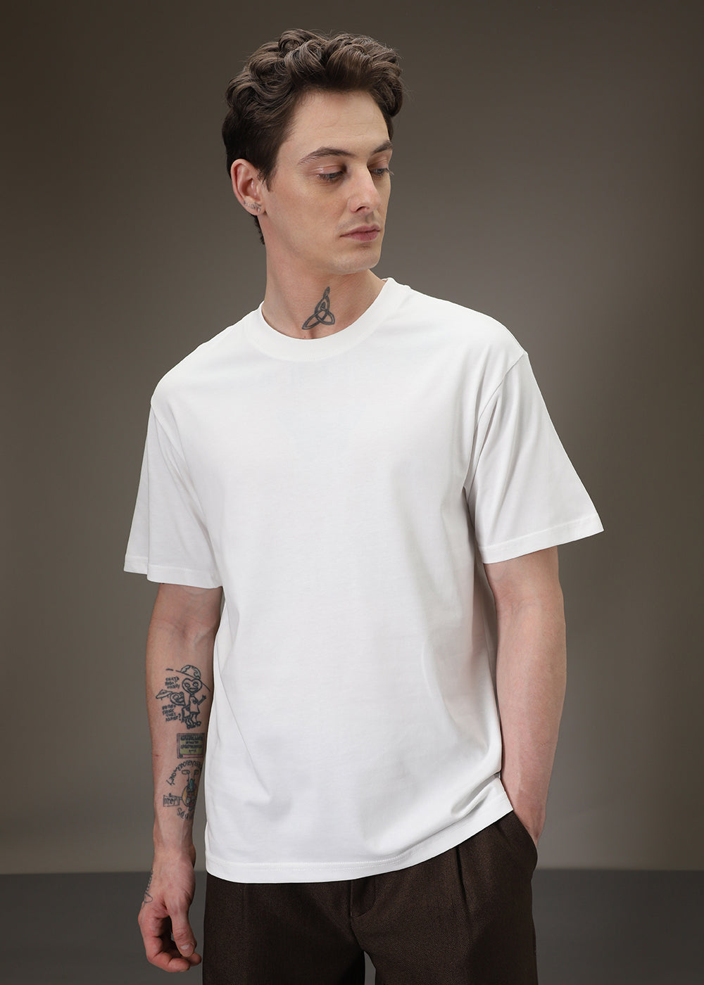 White Basic Oversized T-shirt