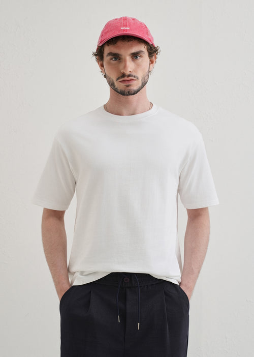 White Basic Relaxed Fit T-shirt