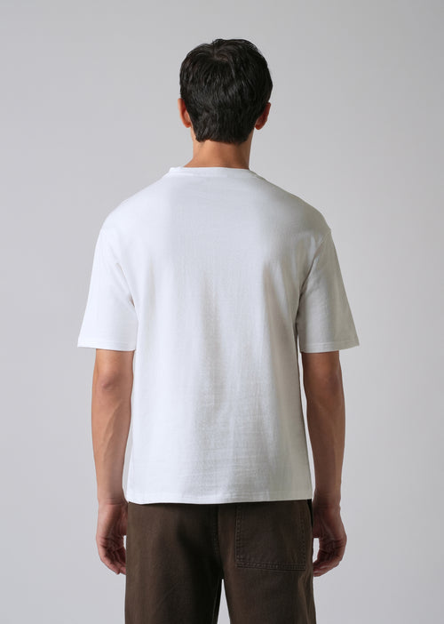 White Basic Relaxed Fit T-shirt