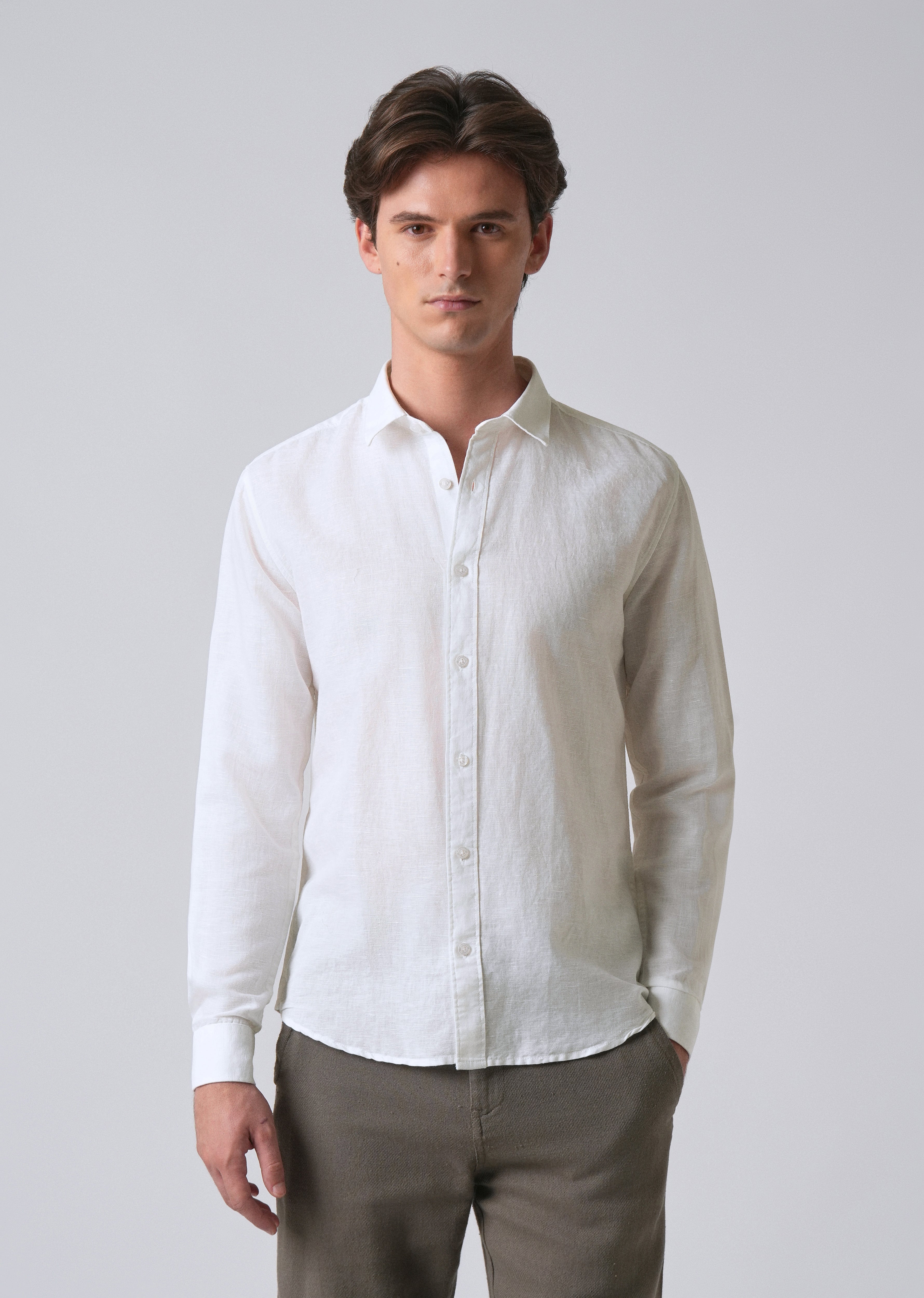 White Linen Shirt