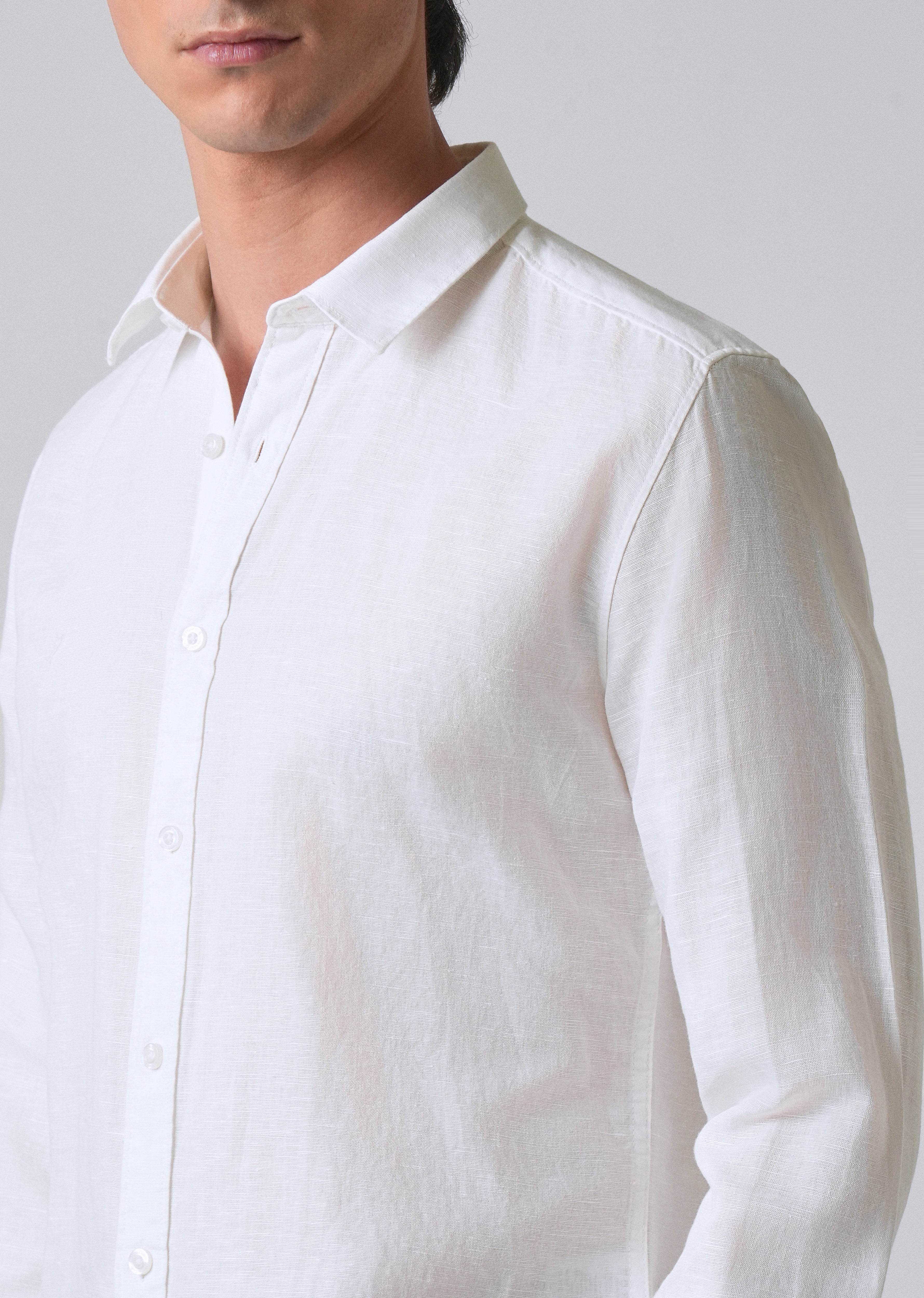 White Linen Shirt
