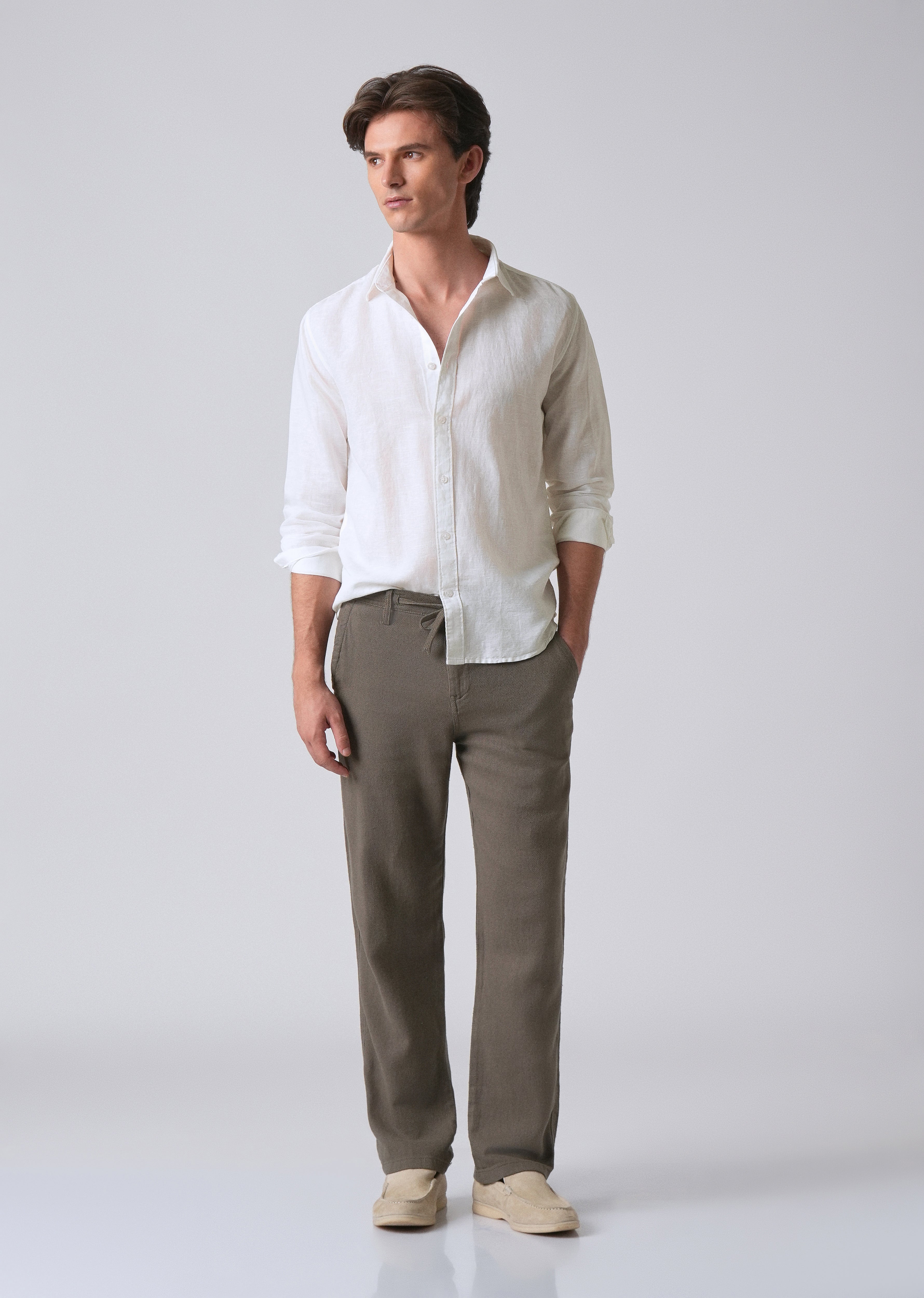 White Linen Shirt