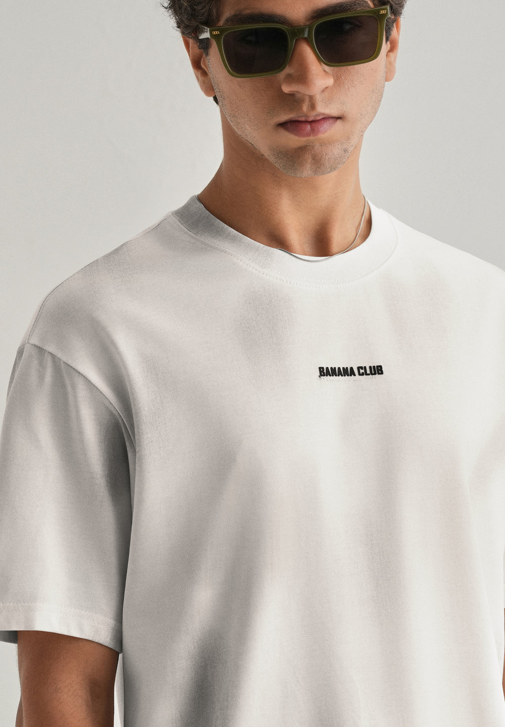 White Brushstroke Oversized T-shirt