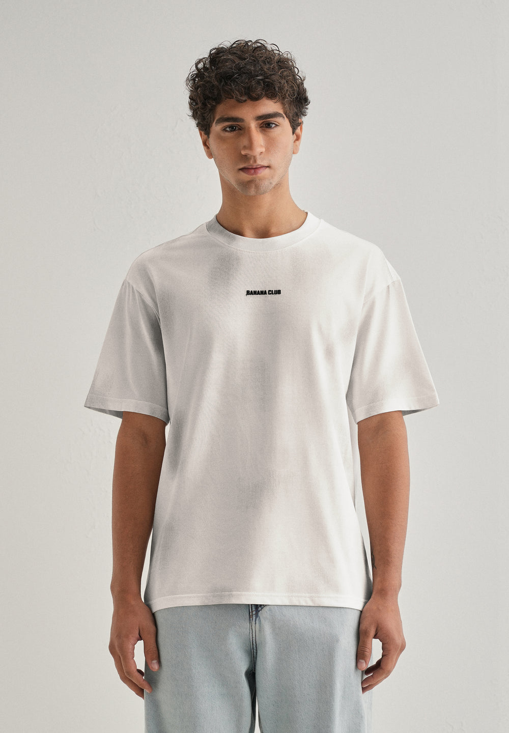 White Brushstroke Oversized T-shirt