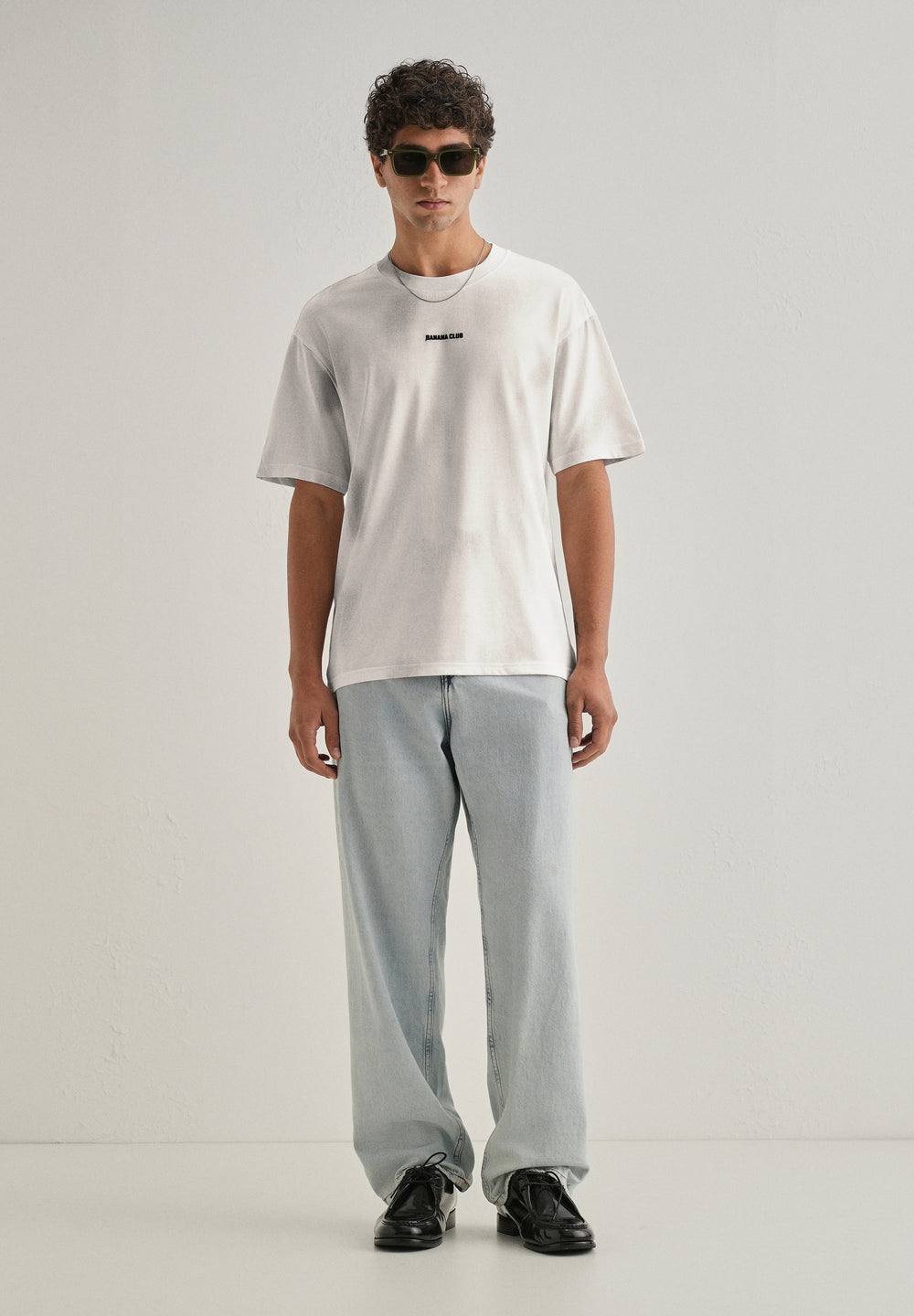White Brushstroke Oversized T-shirt