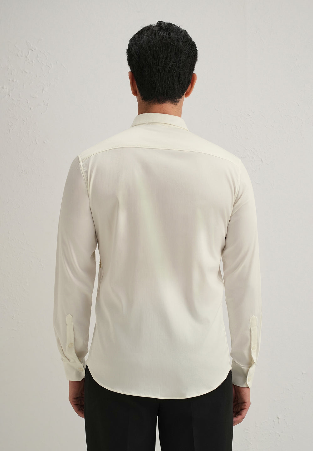 White Cheetah Embellished Handwork Designer Shirt