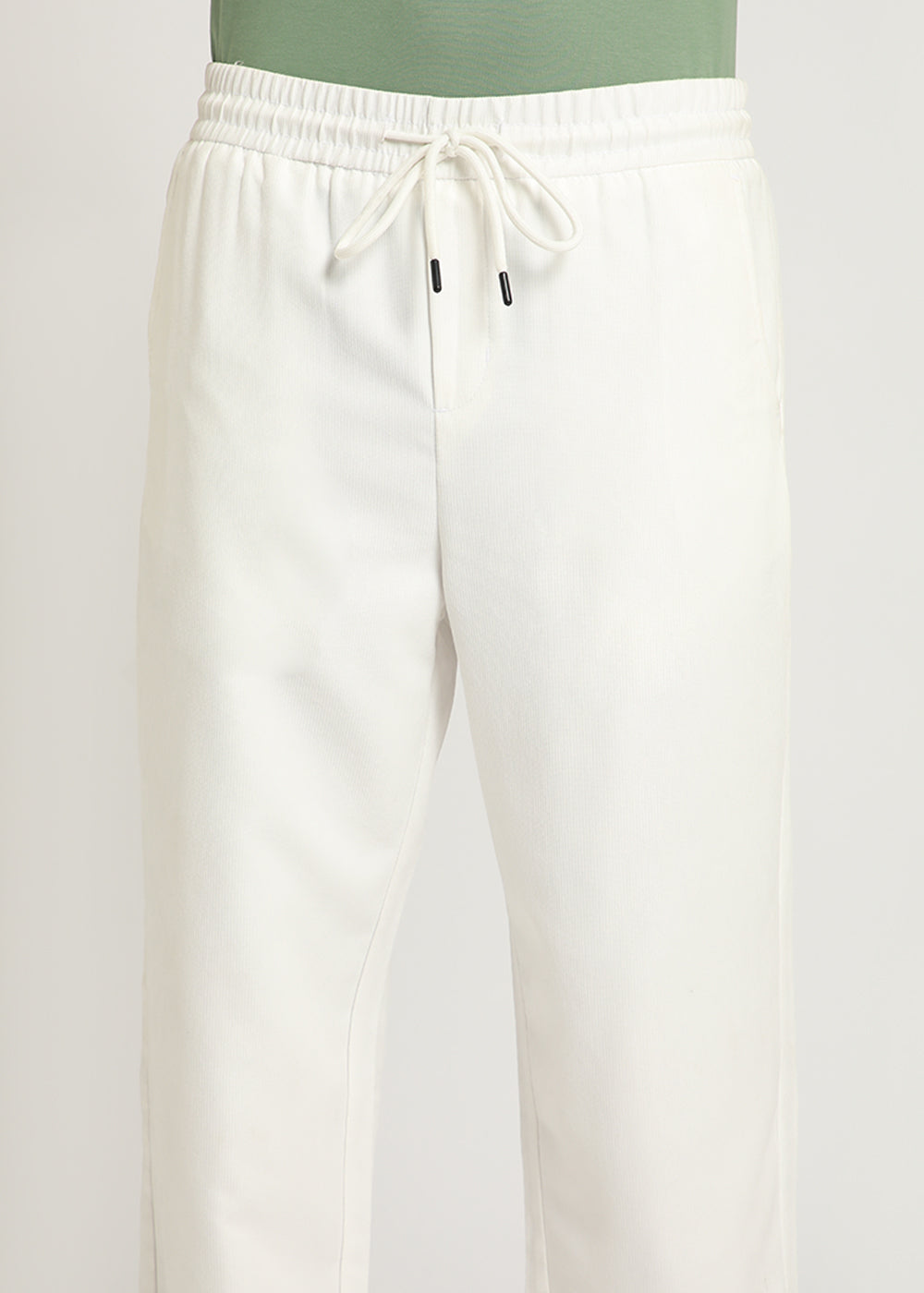 White Pin Stripe Corduroy Pant