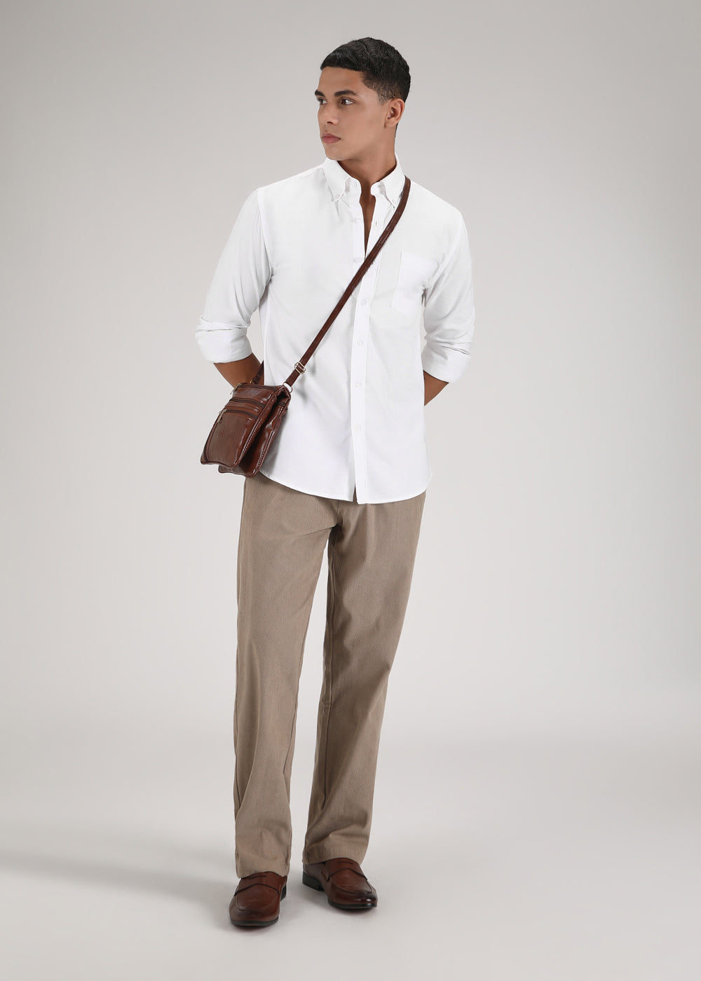 White Cotton Oxford Shirt