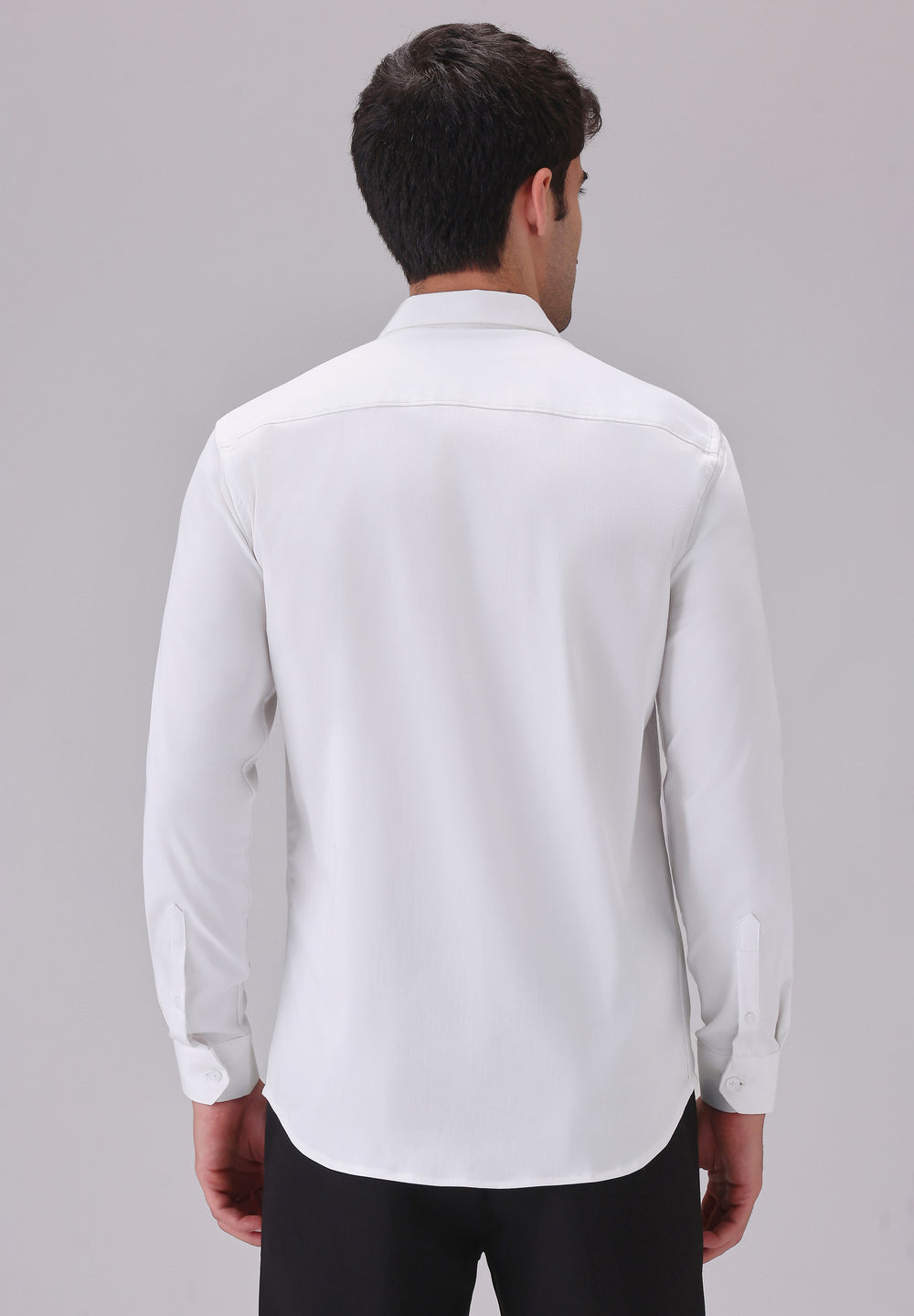 White Glimmer Designer Shirt