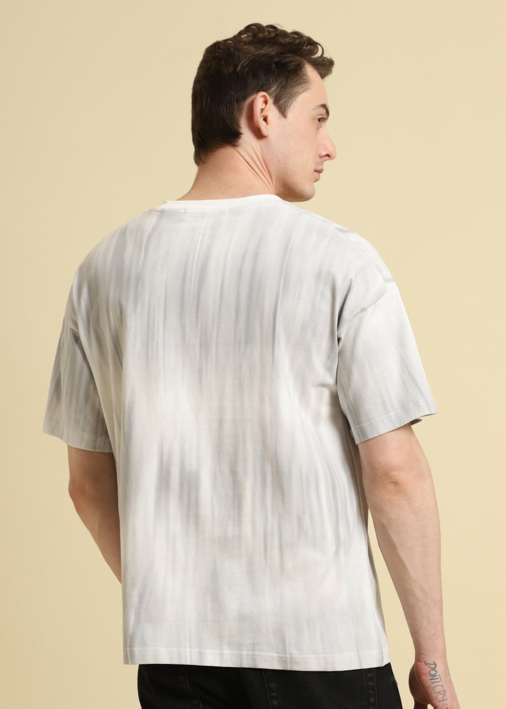 White Gradient Oversized T-shirt