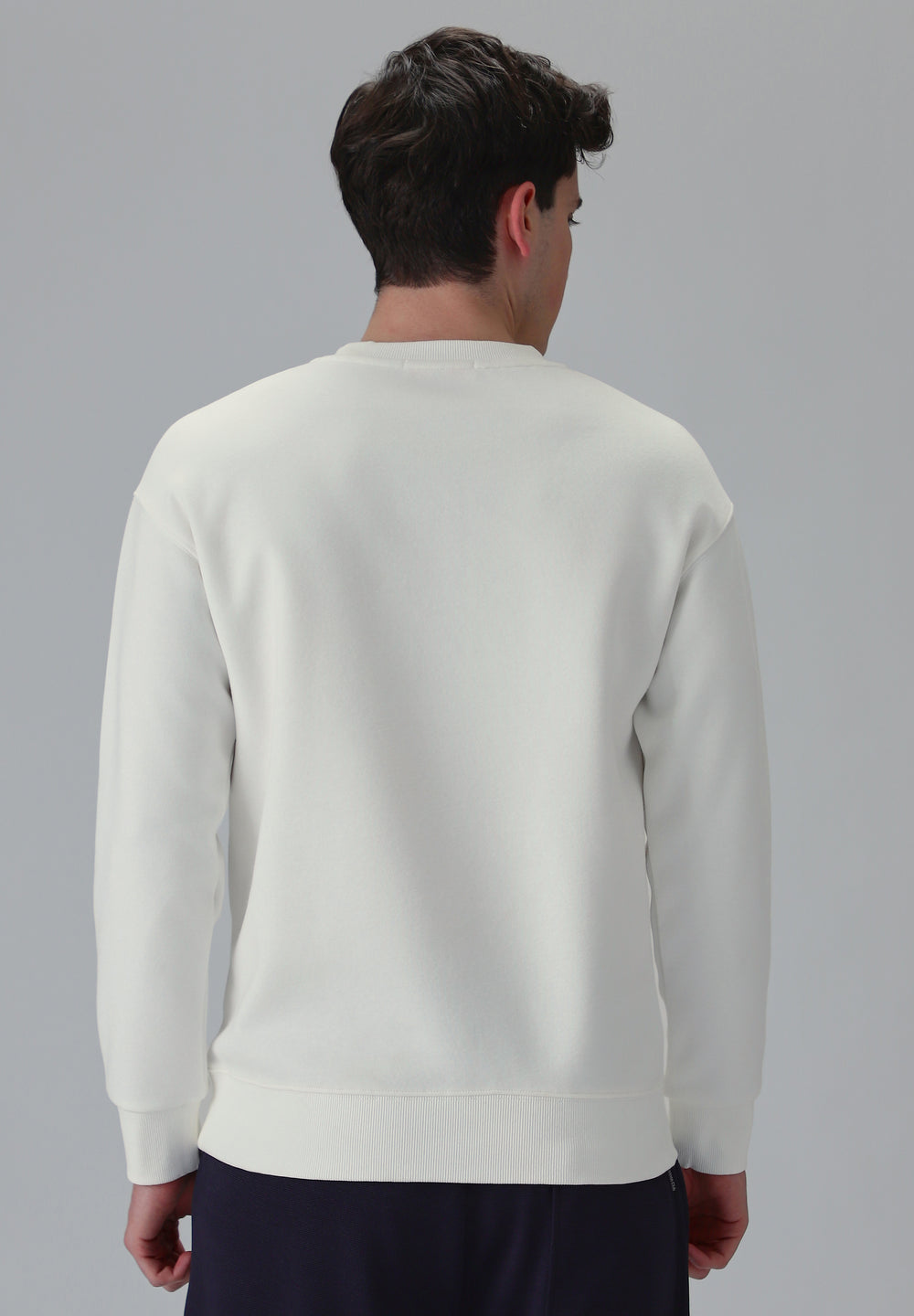 White Graphic Pocket Sweatshirt