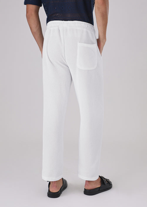 White Knitted Pant