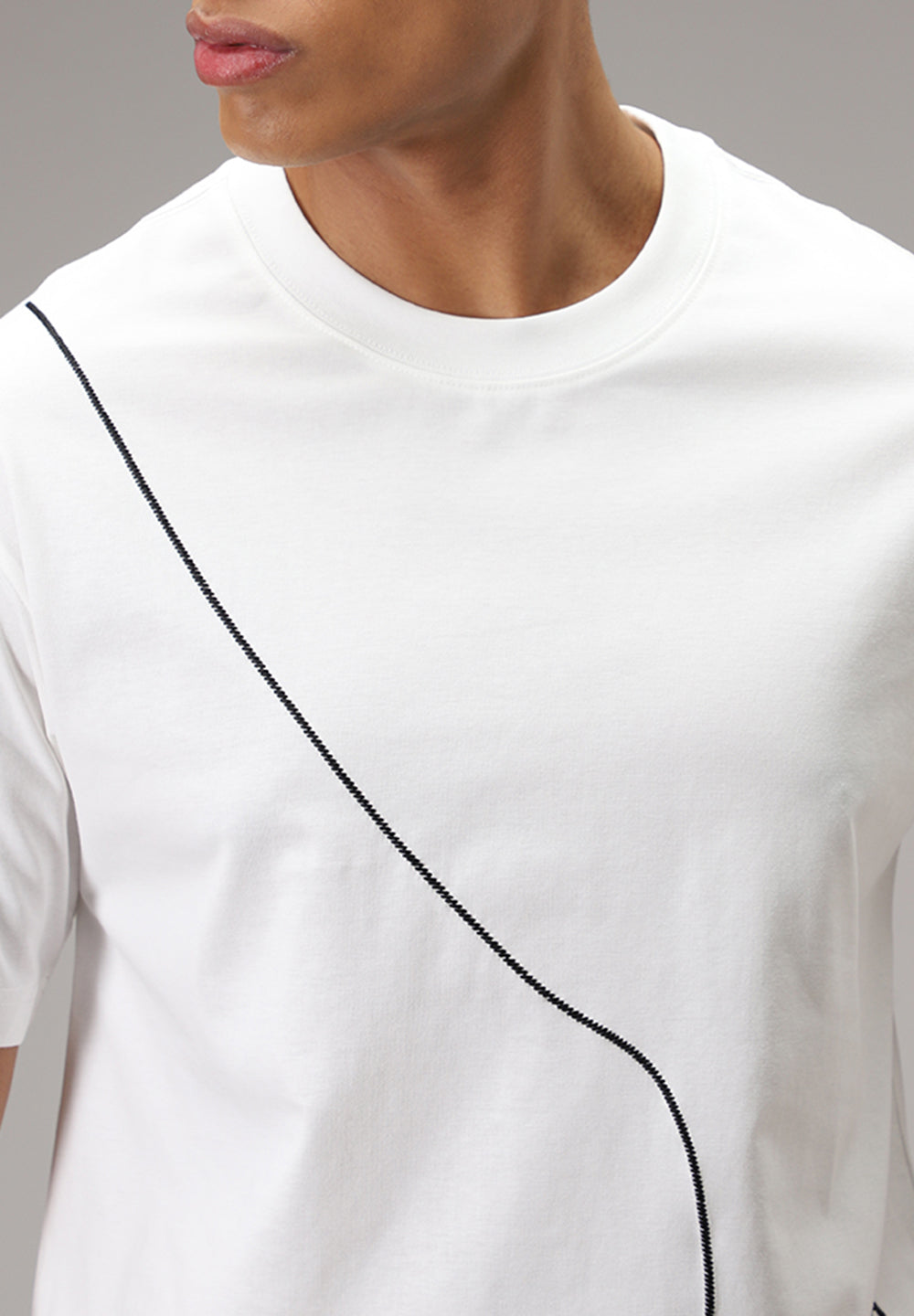 White Line Oversized T-shirt