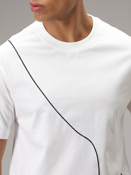 White Line Oversized T-shirt