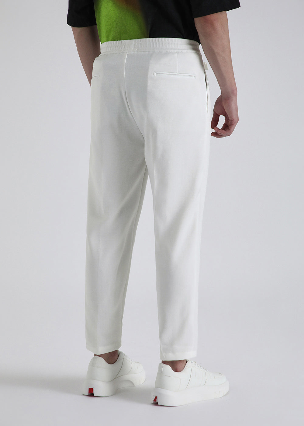 White Pleated Korean Pant