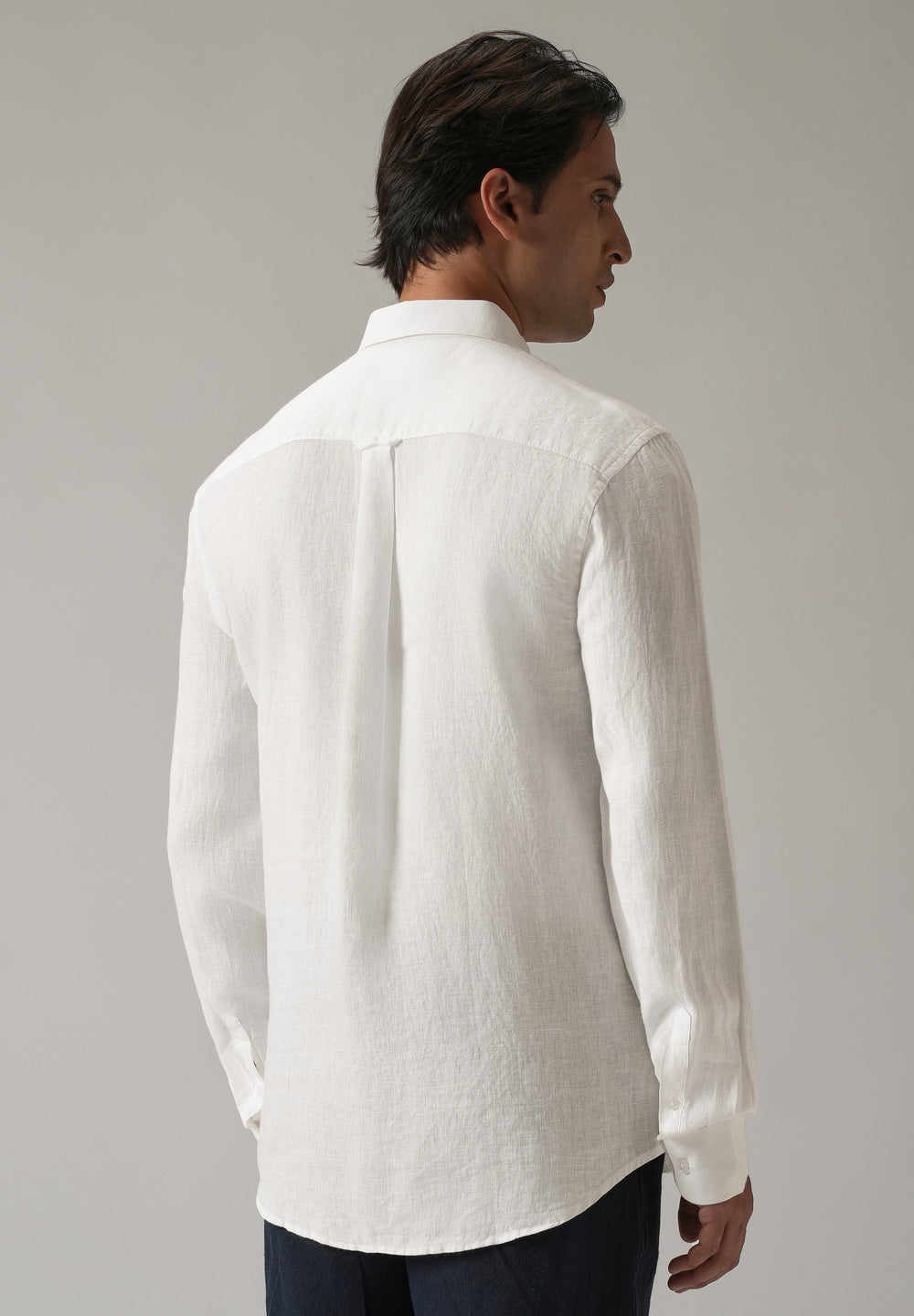 100% Pure White Linen Shirt