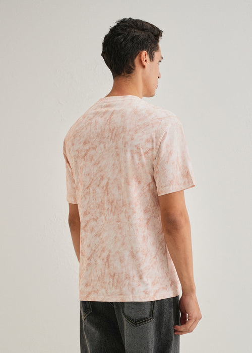 White Red Brushstroke Oversized T-shirt