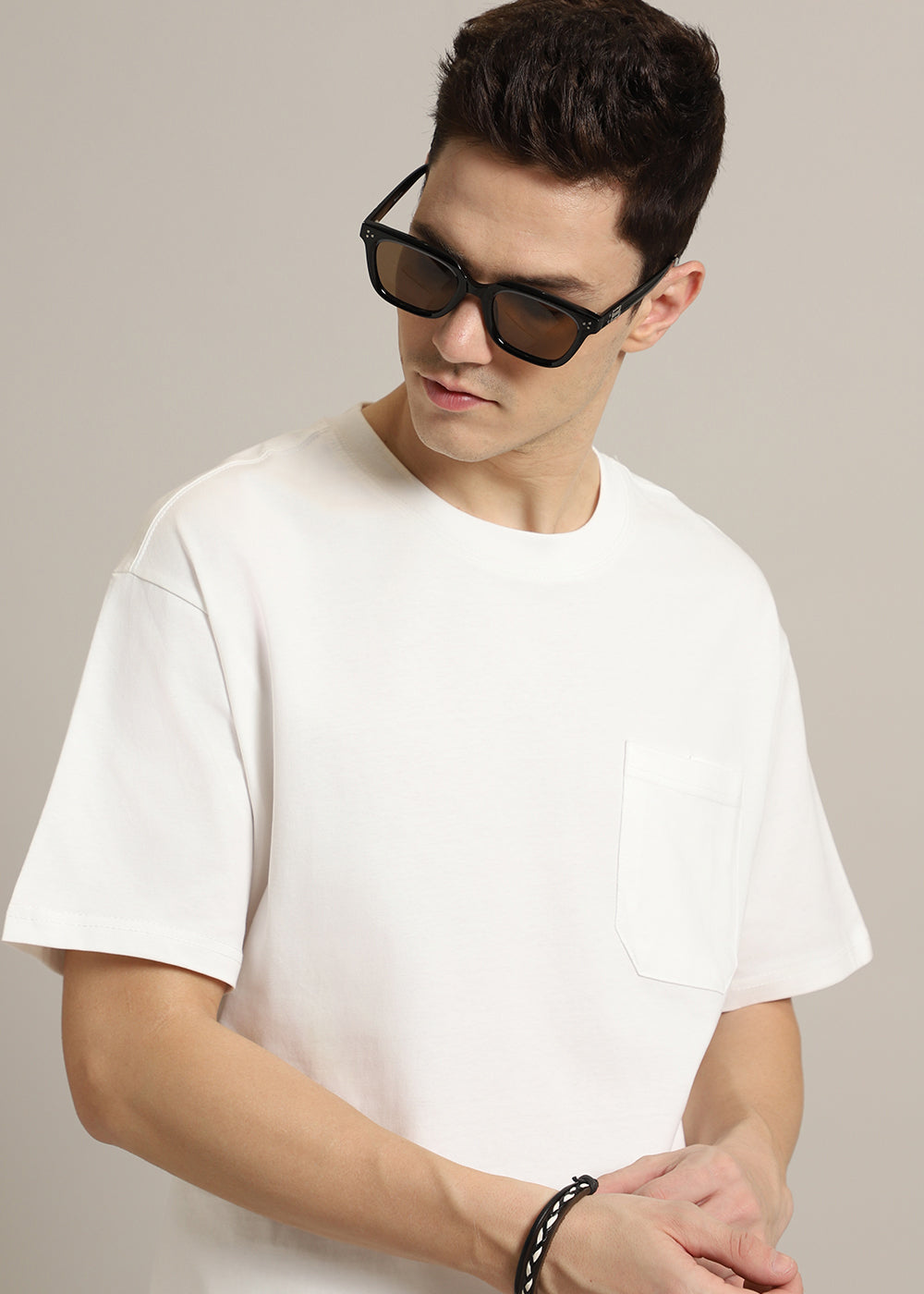 White Pocket Regular Fit T-shirt