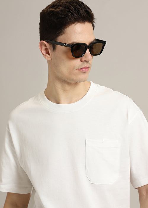 White Pocket Regular Fit T-shirt