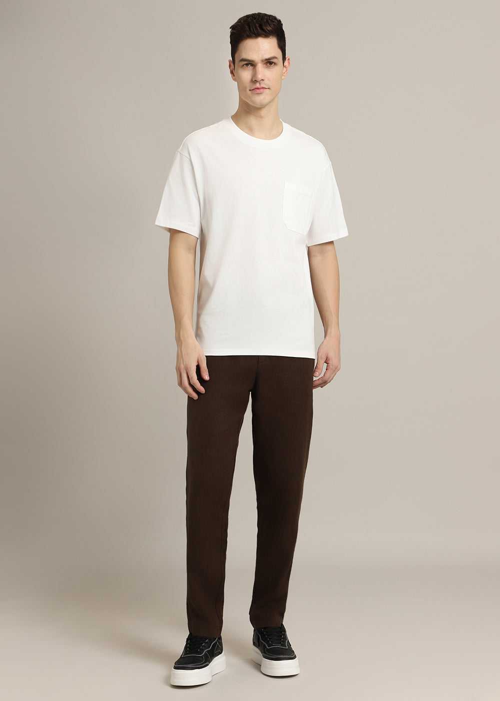 White Pocket Regular Fit T-shirt