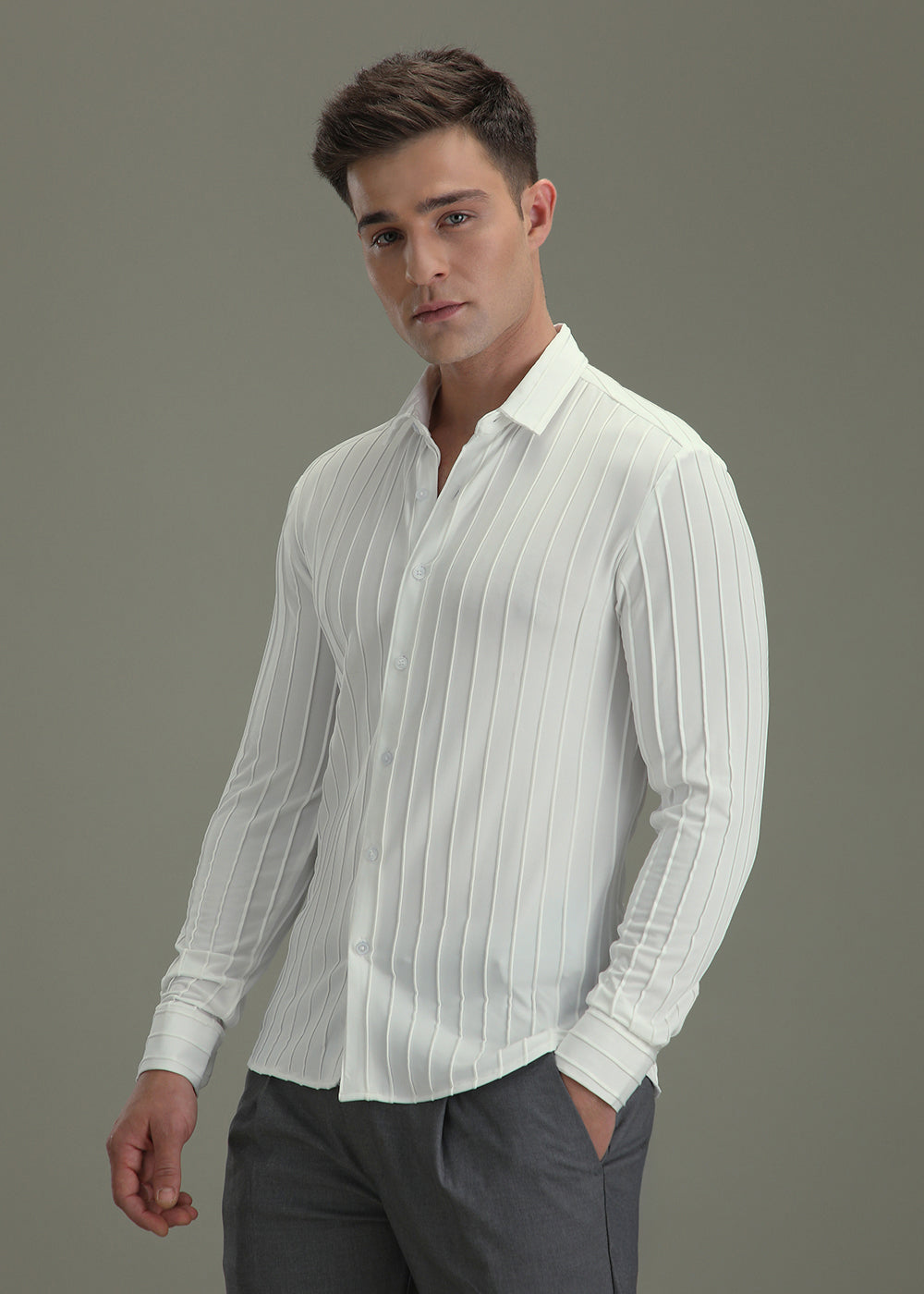 White Stripe Shirt