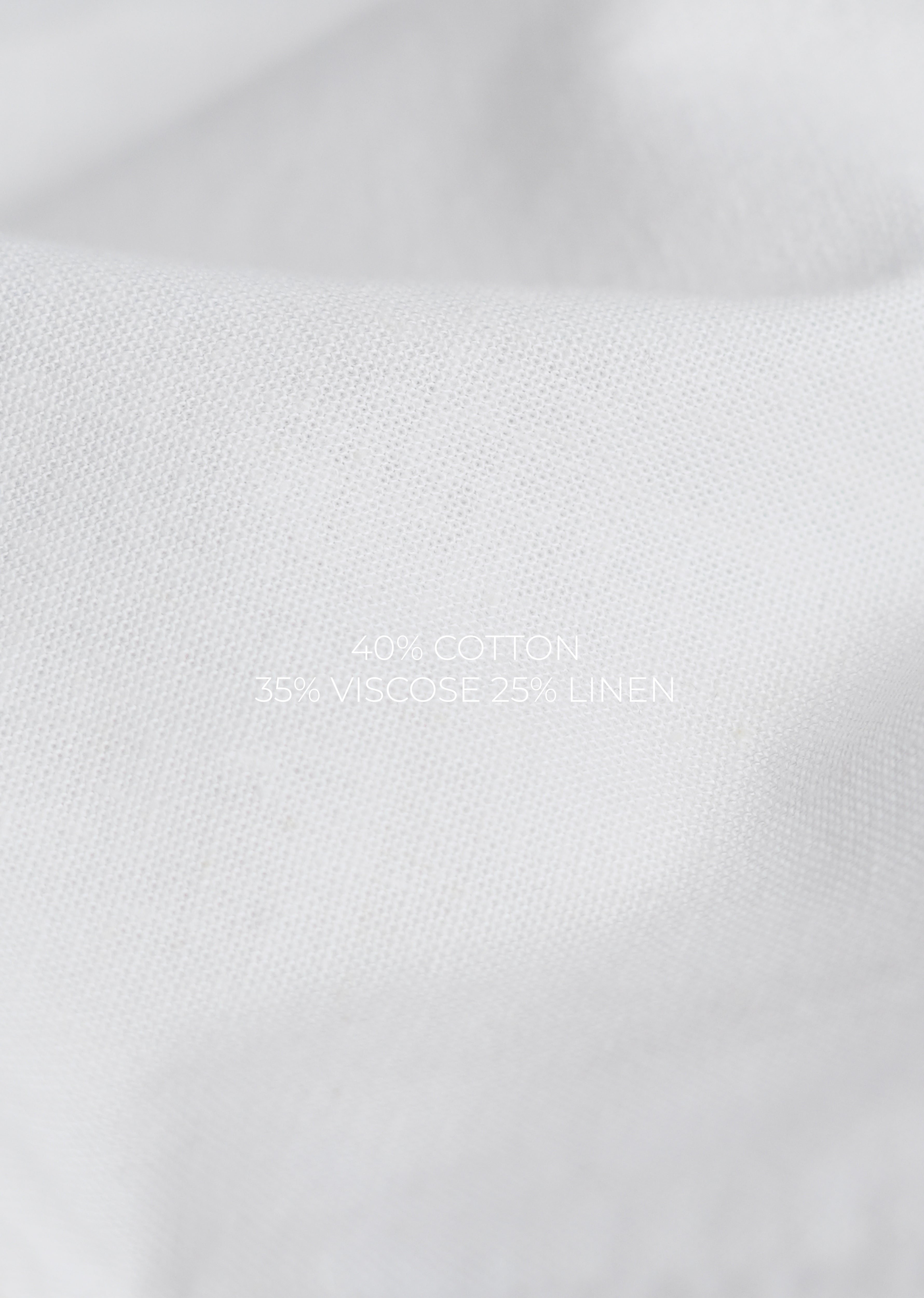 White Semi-Elasticated Relaxed Fit Trouser