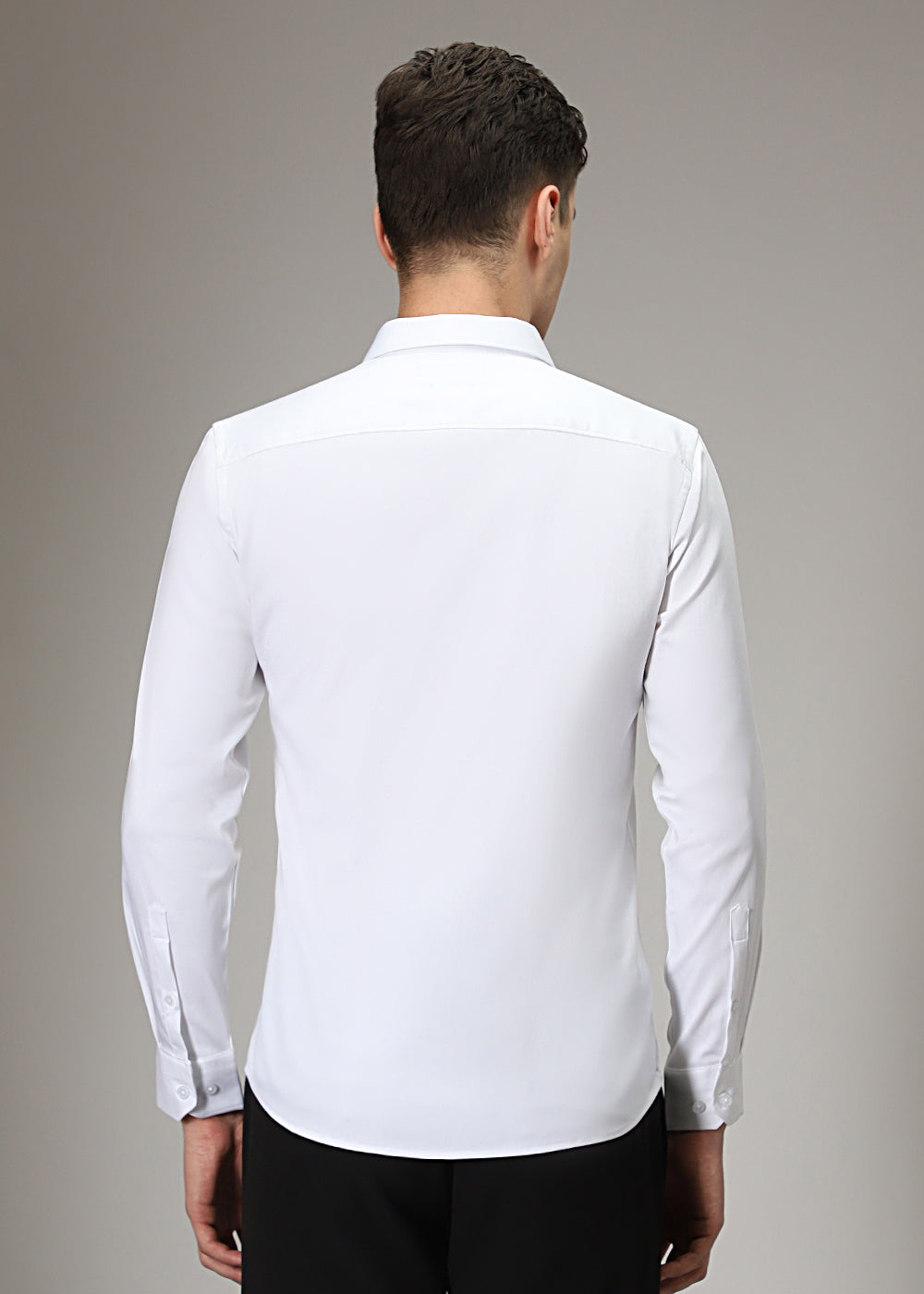 White Sequence Designer Shirt