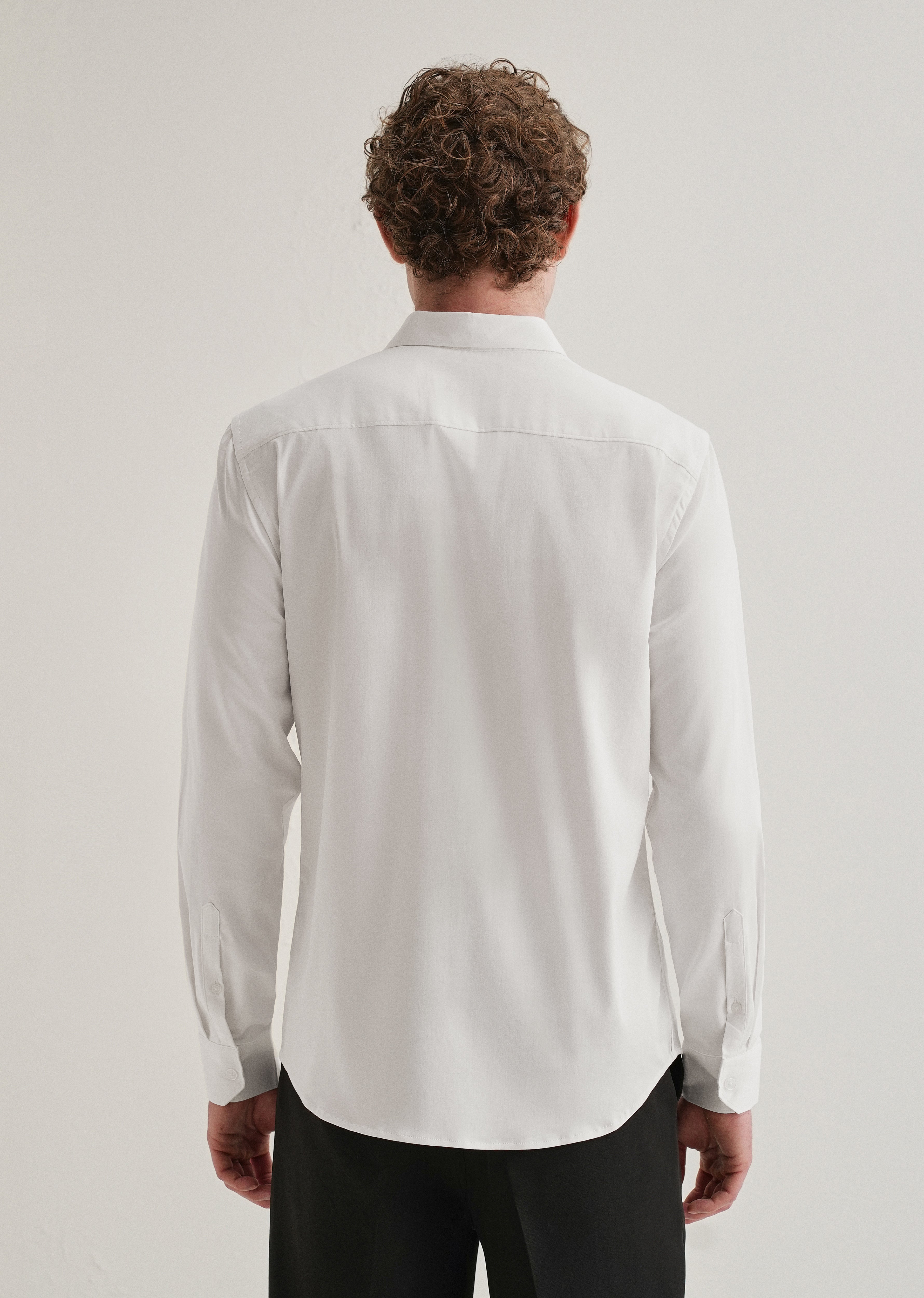 White Sequence Panel Designer Shirt